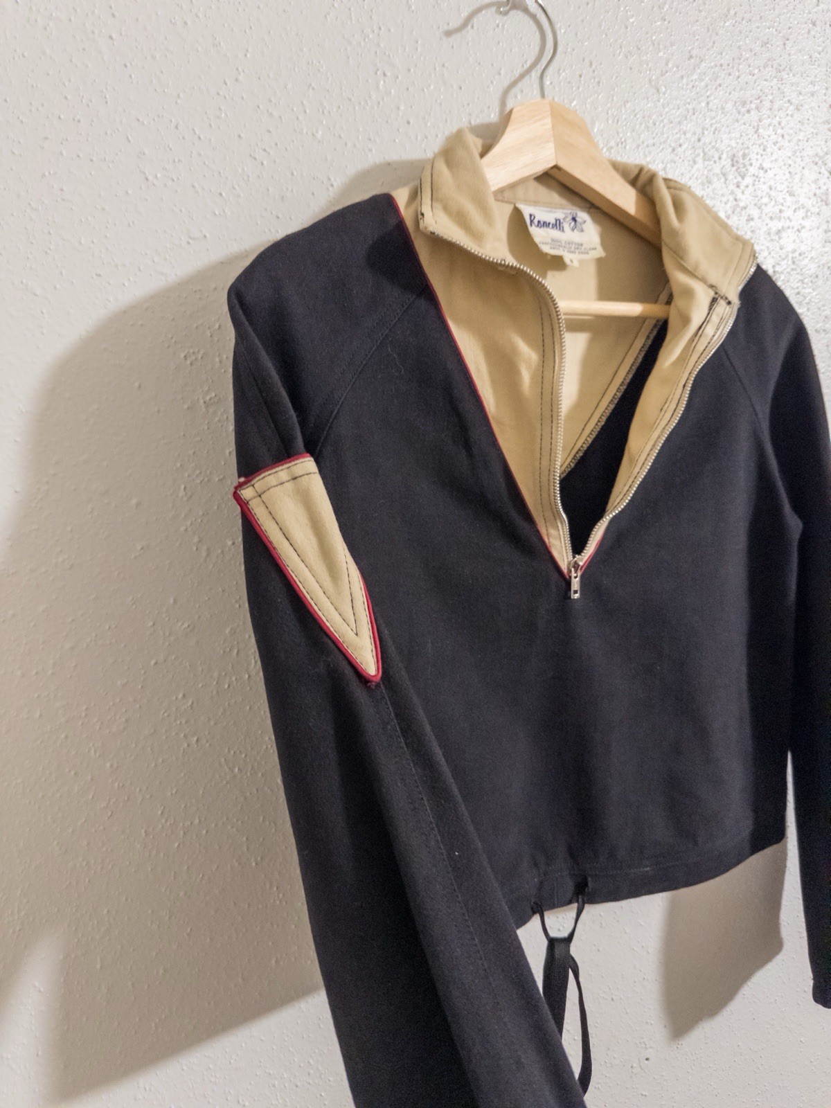 Roncelli Track Suit Half-Zip Size 8, Small Vintage 1970s 100% Cotton