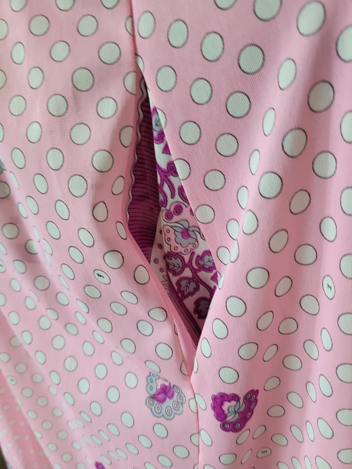 Vintage Emilio Pucci Formfit Rogers Pink Sheer Long Robe M Medium 14-16