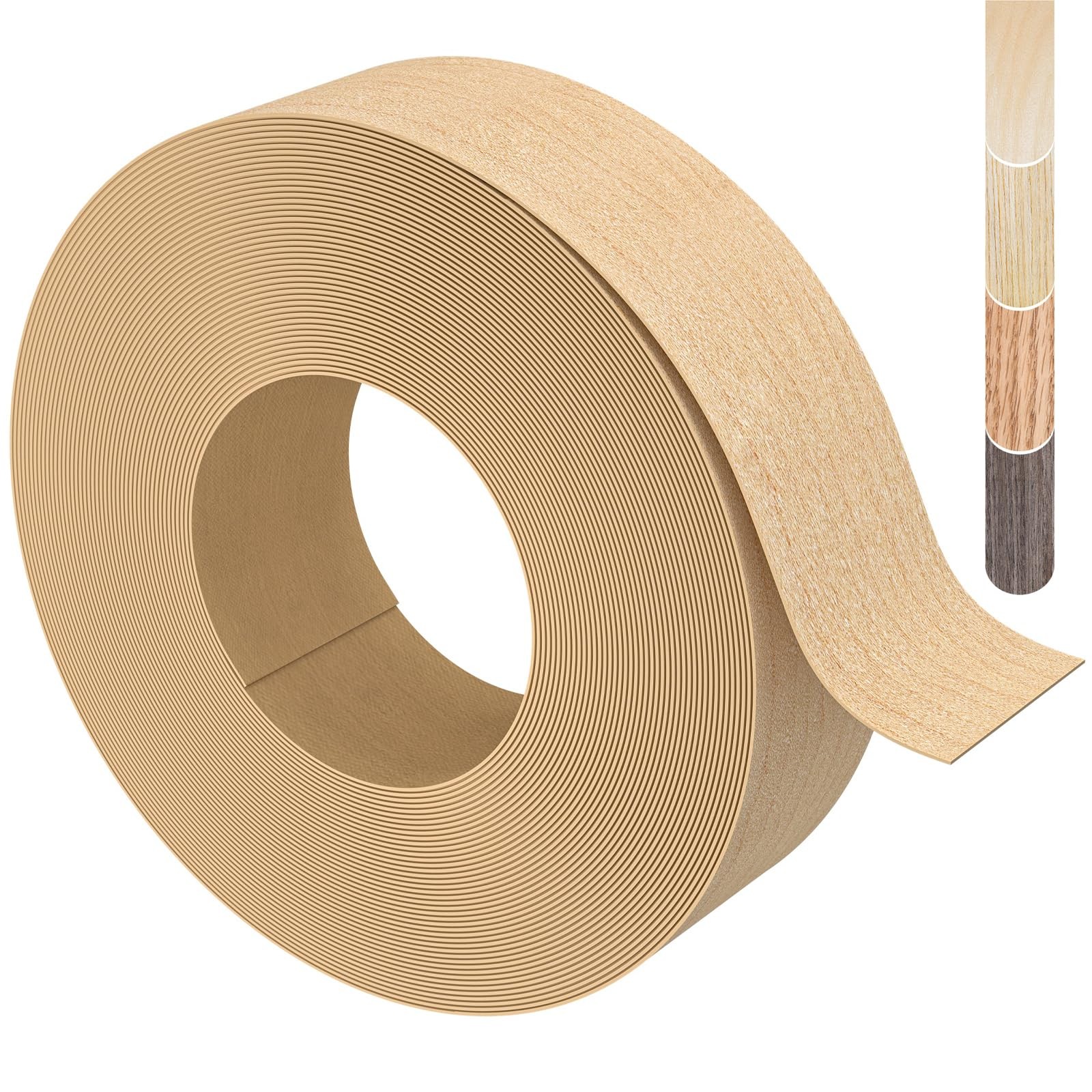ZYJT Maple Edge Banding 1.5&Prime;x50ft Real Wood Veneer Tape for Furniture Repair