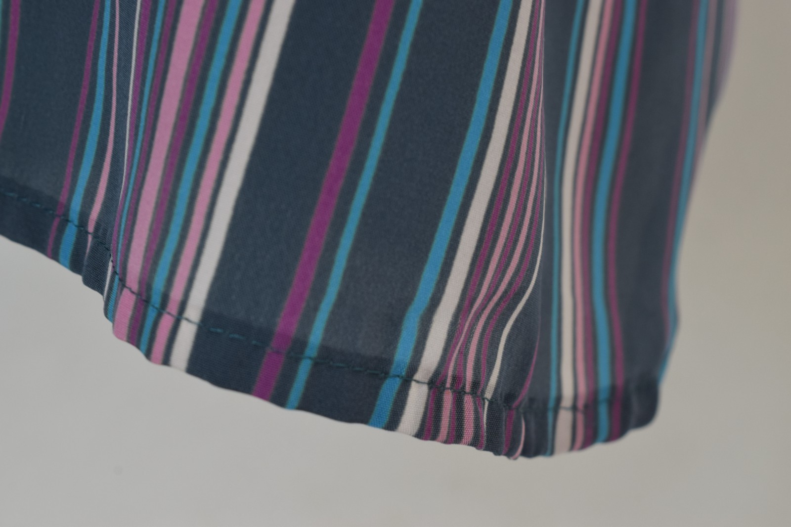 Vintage 90s Striped High Neck blouse by Loubella Extendables
