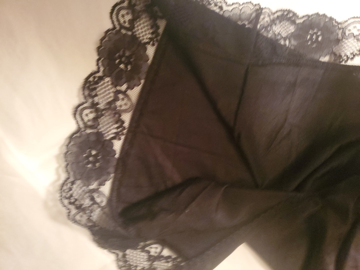 Vintage Half Slip By Private Treasures Large No Tag Small 11&Prime; Waist Flat Slit