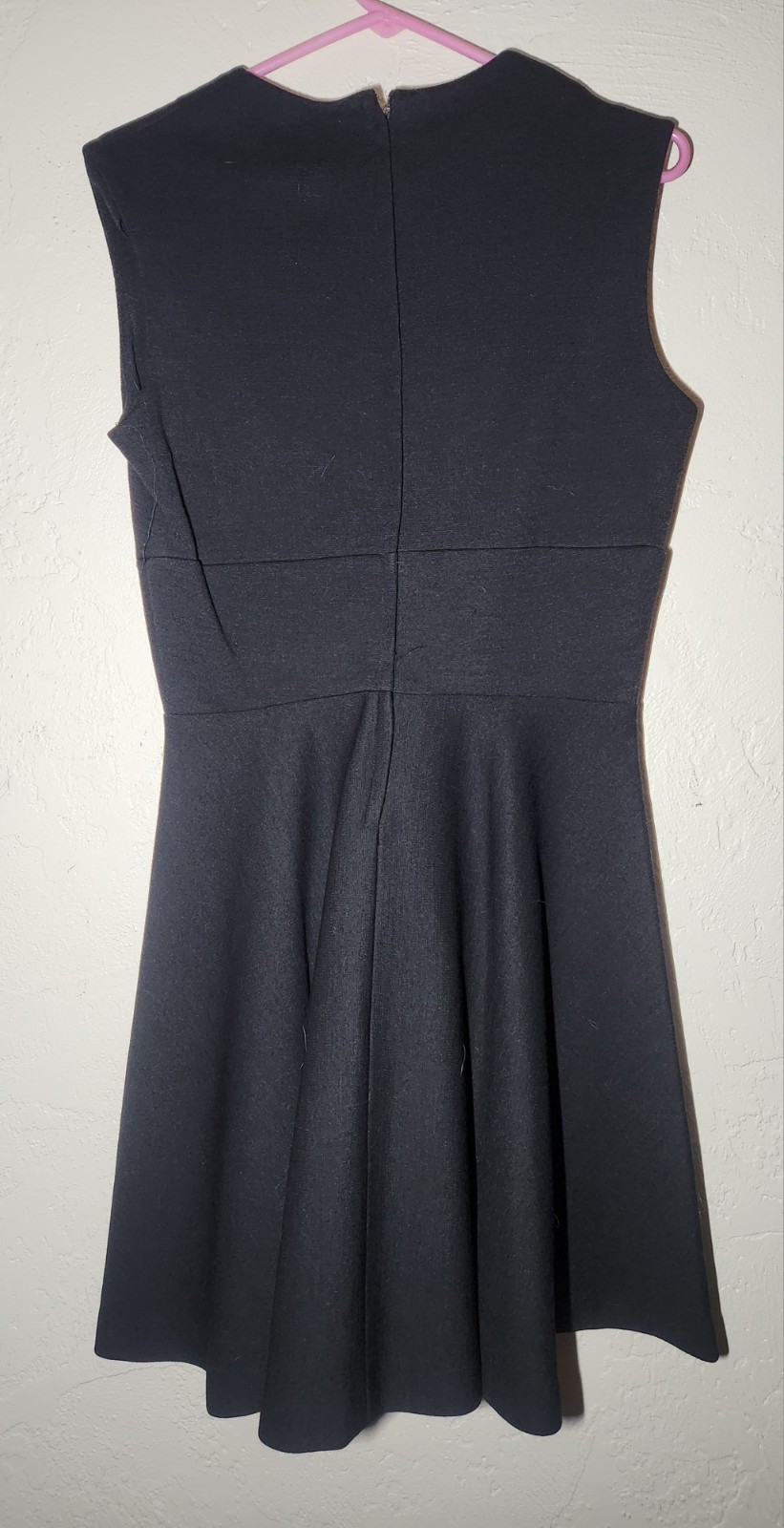 Vintage 1960s Jonathan Logan Size 15 Black Swing Knee Length Dress