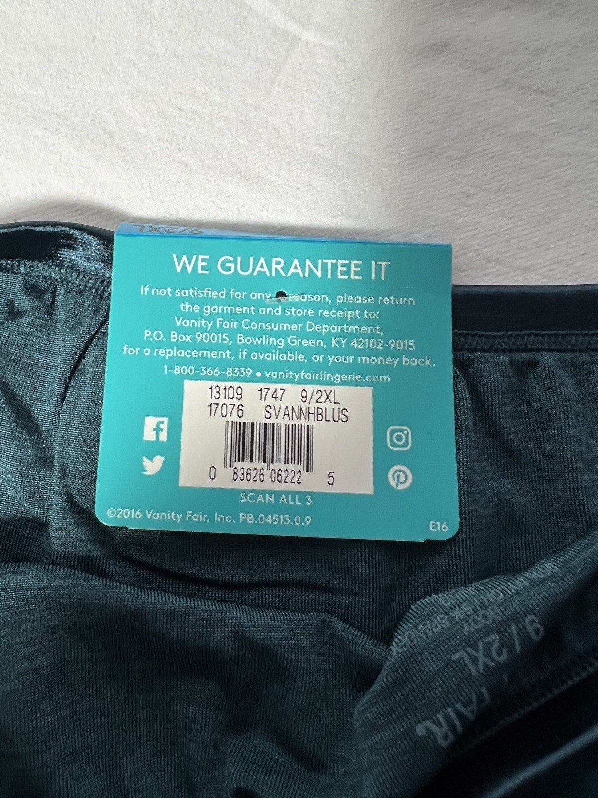 Soft & Silky Vanity Fair Illumination 9/2XL Granny Panty Brief in Svannhblus