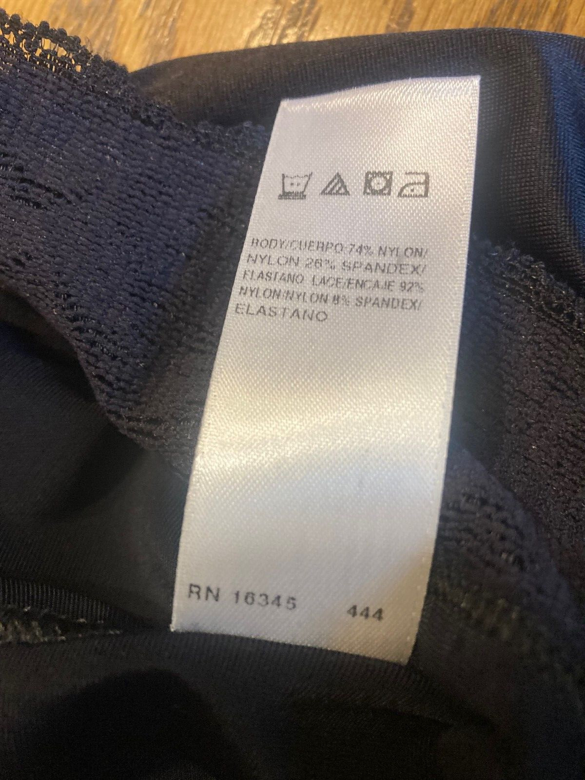 Vassarette BLACK Nylon Half Slip Size 24&Prime; XL/44 Style 11-073