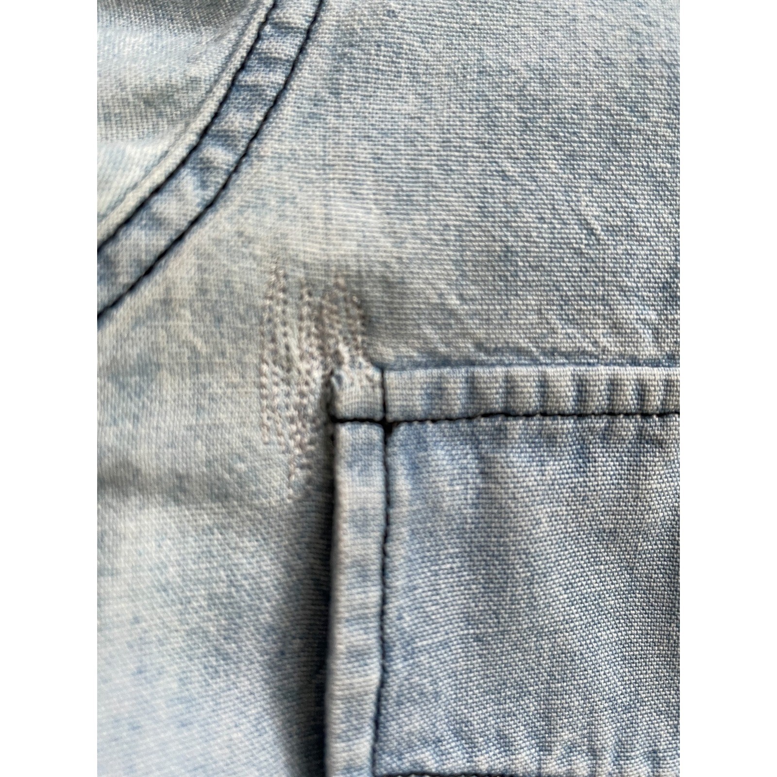 Balenciaga Fall 2002 Nicolas Ghesquiere Archive Denim Shirt Light Wash 38