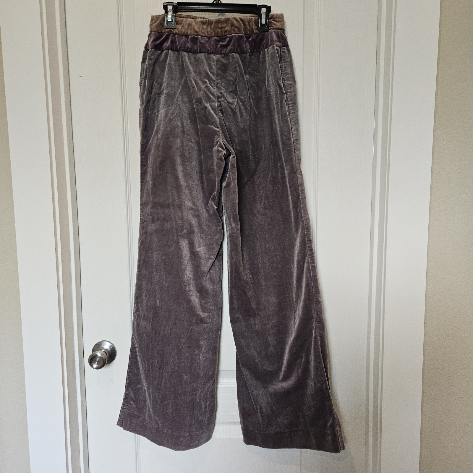 Vintage Strawberry Plant California Velvet Wide Leg Pants Size 11