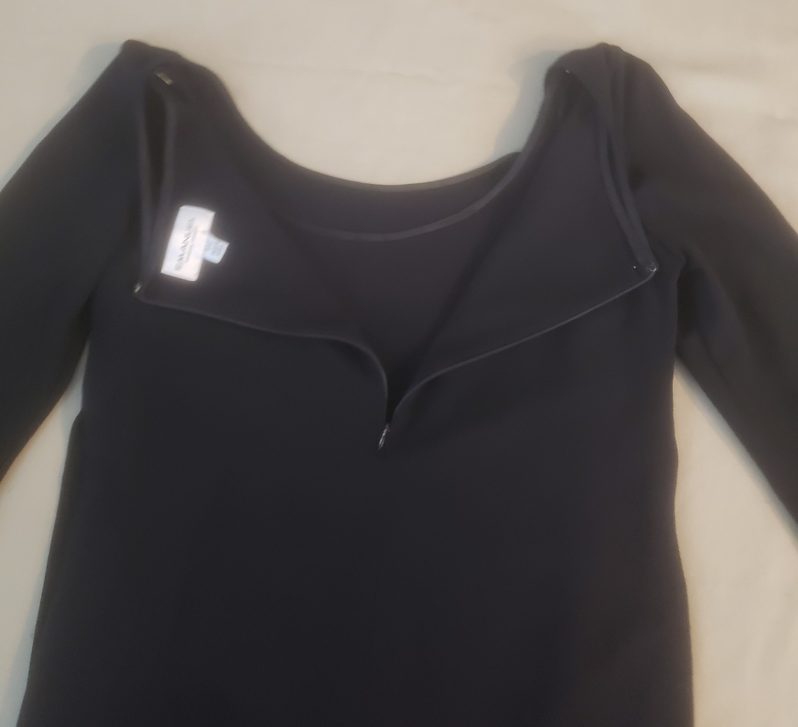 EMANUEL UNGARO Black Blouse Top Sz 8/42