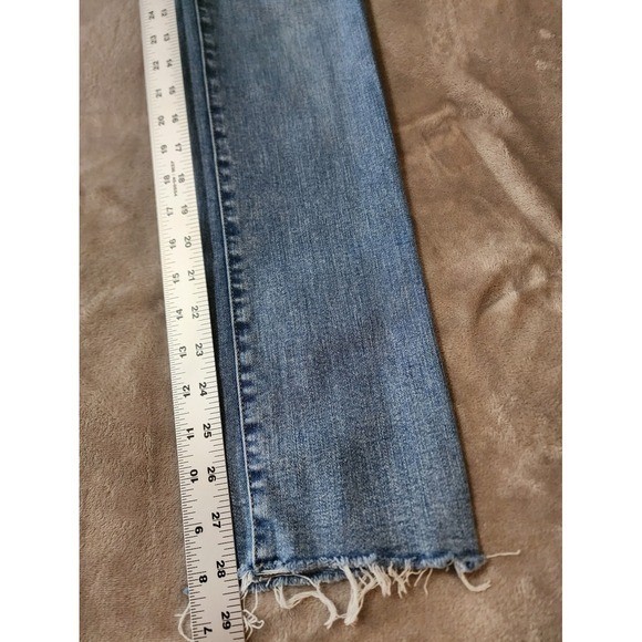Lucky Brand Sweet Straight Mid Rise Raw Hem 2/26 Blue