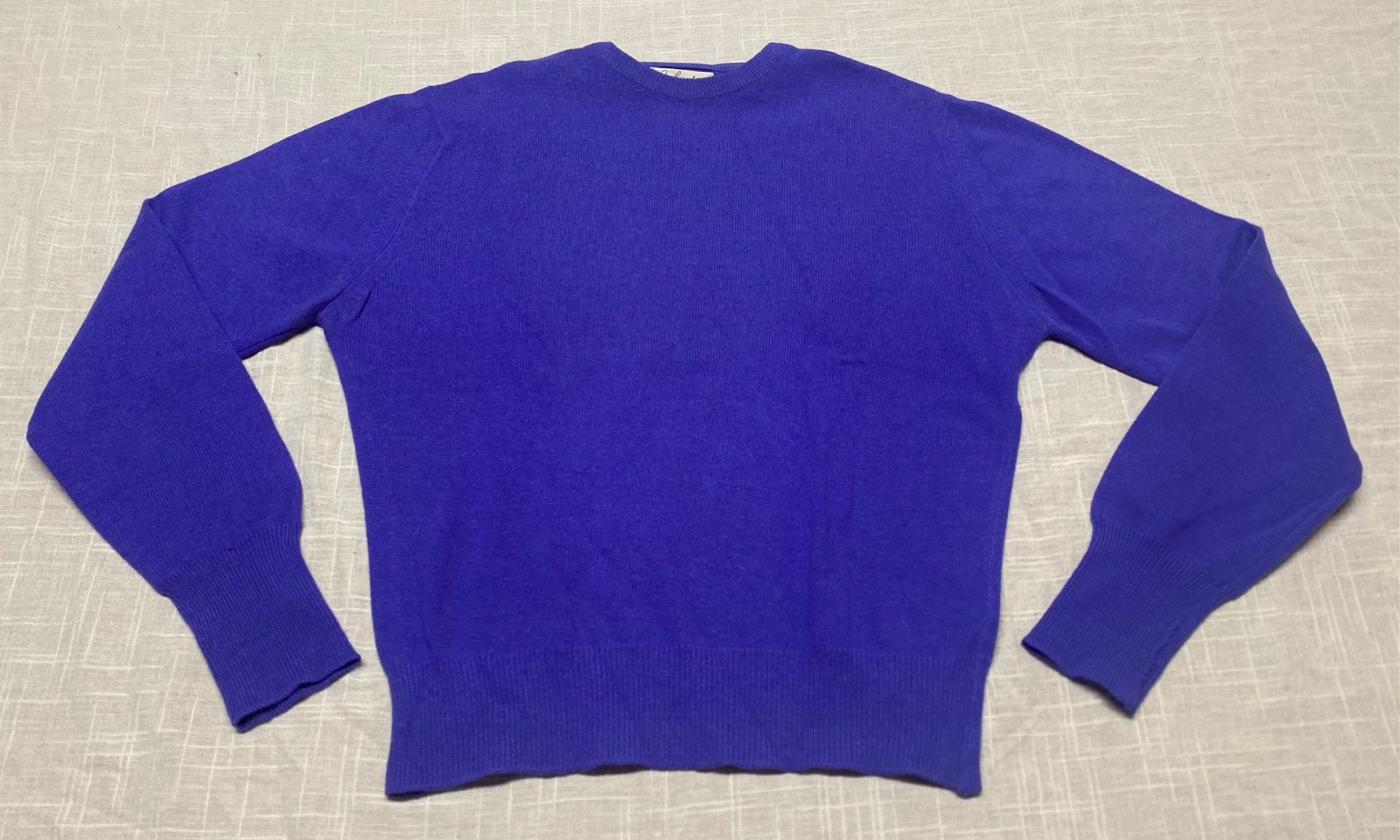 Vintage Sweater 1950s Garland Dreamspun Lambswool Purple Pullover Rockabilly