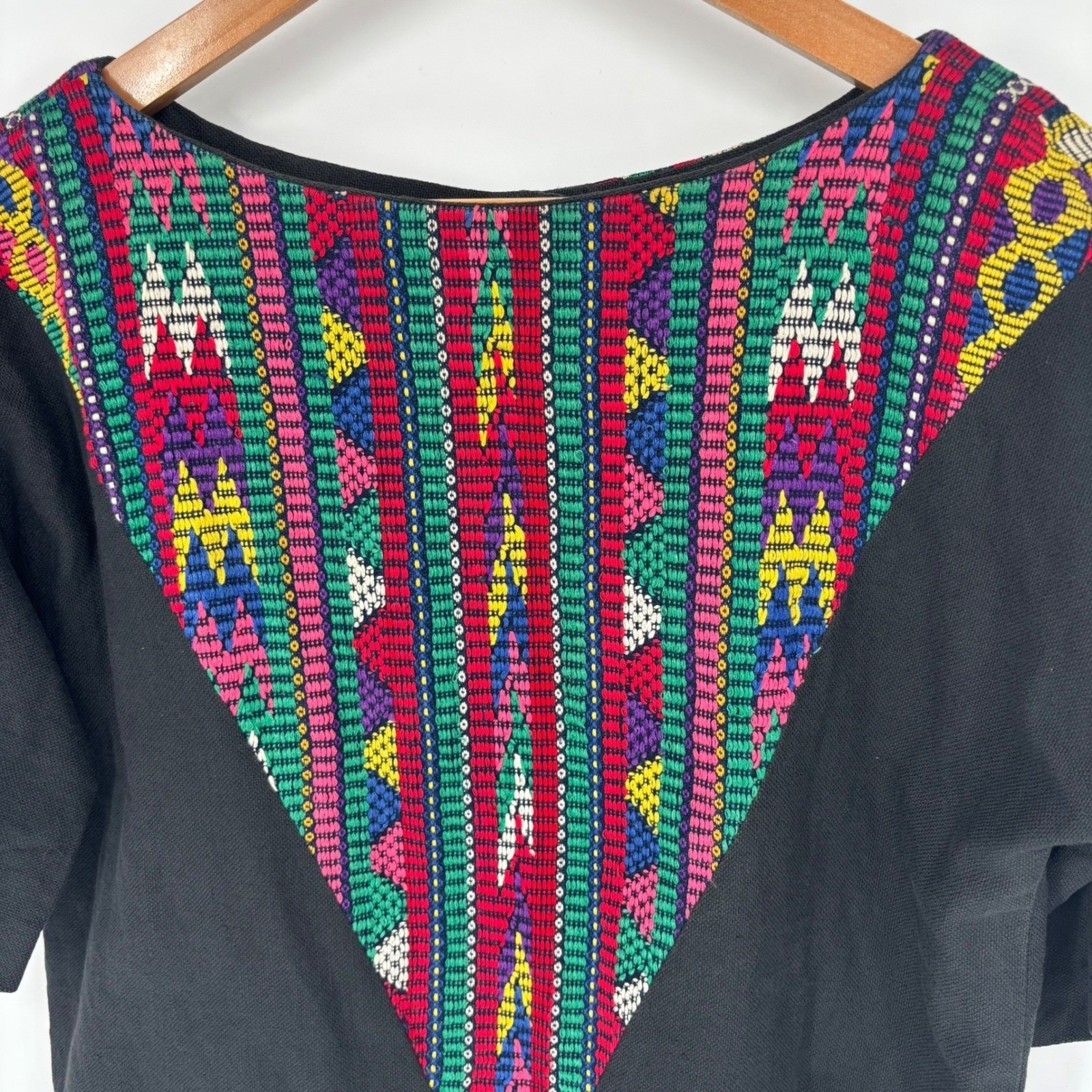 Vintage La Pinata Originales Grazia Studios Tucson Hand Woven Southwestern Top