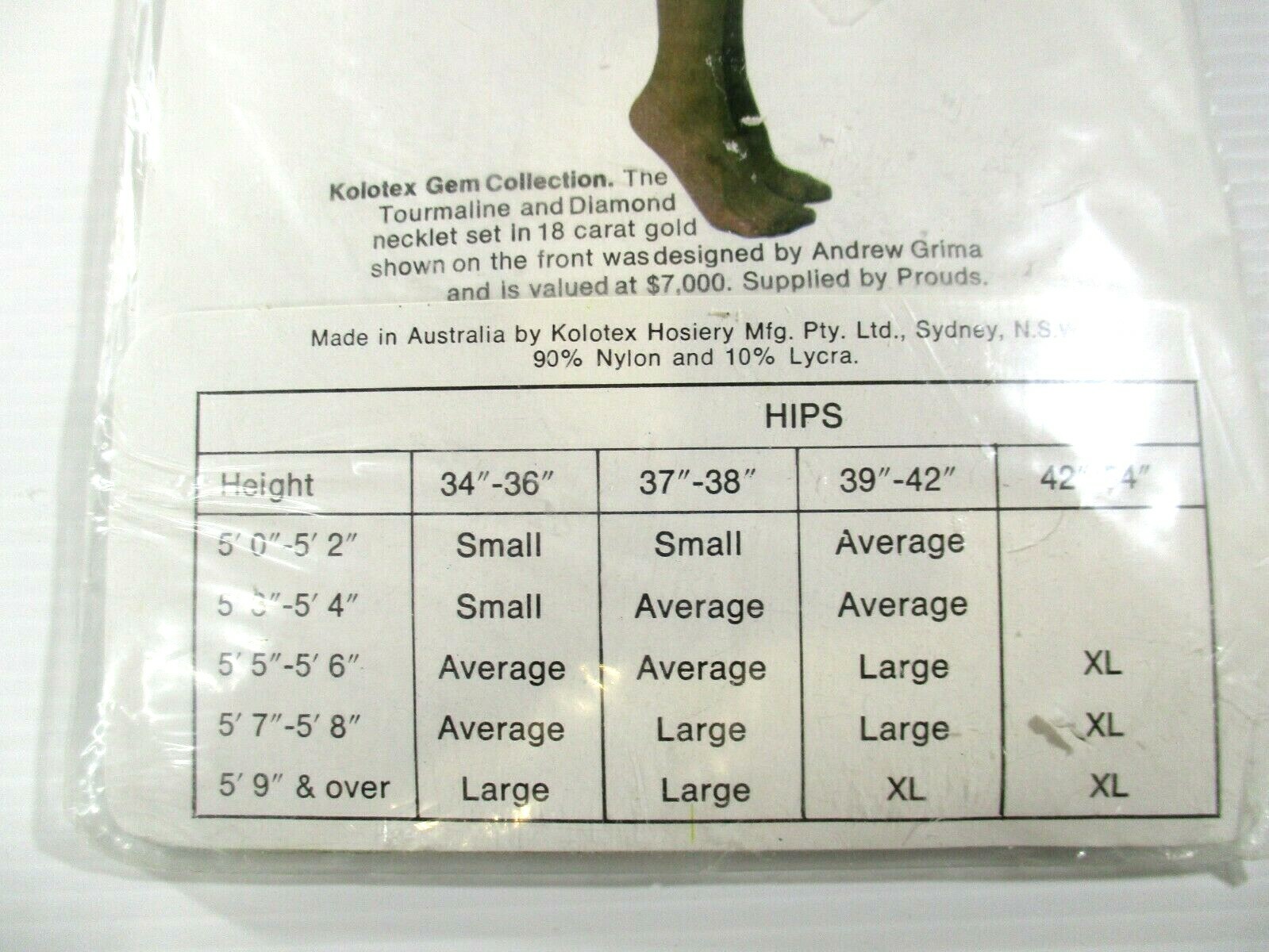 Kolotex Firm N Flatter Control Brief with Gusset Pantihose Sand Stone X- Large