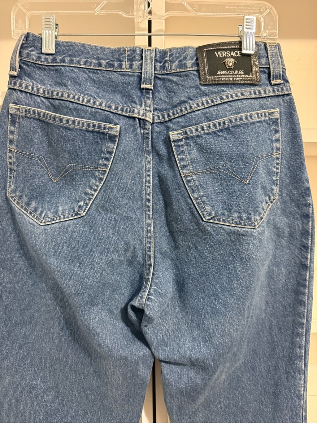 Versace Jeans Couture Medium Wash Relaxed High Waist Jeans 32| 46