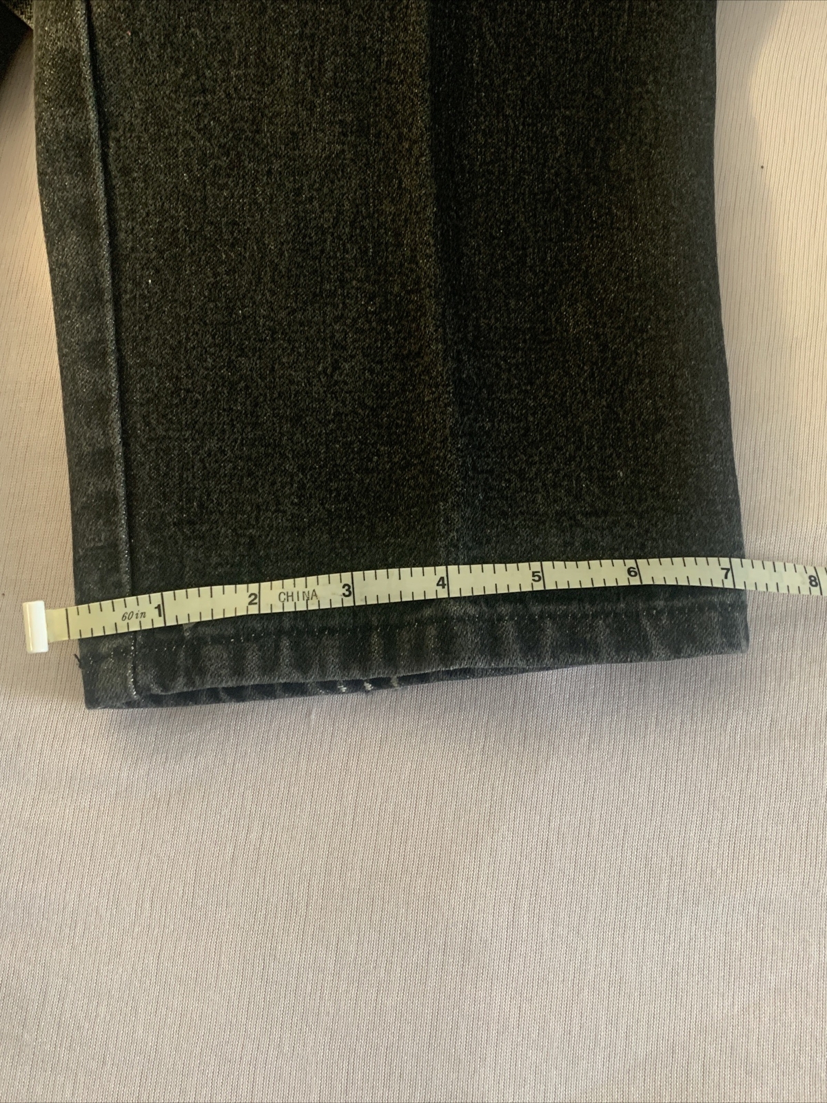 Pizzazz New York Paris Jeans Women Waist 28” X 29” Long Black