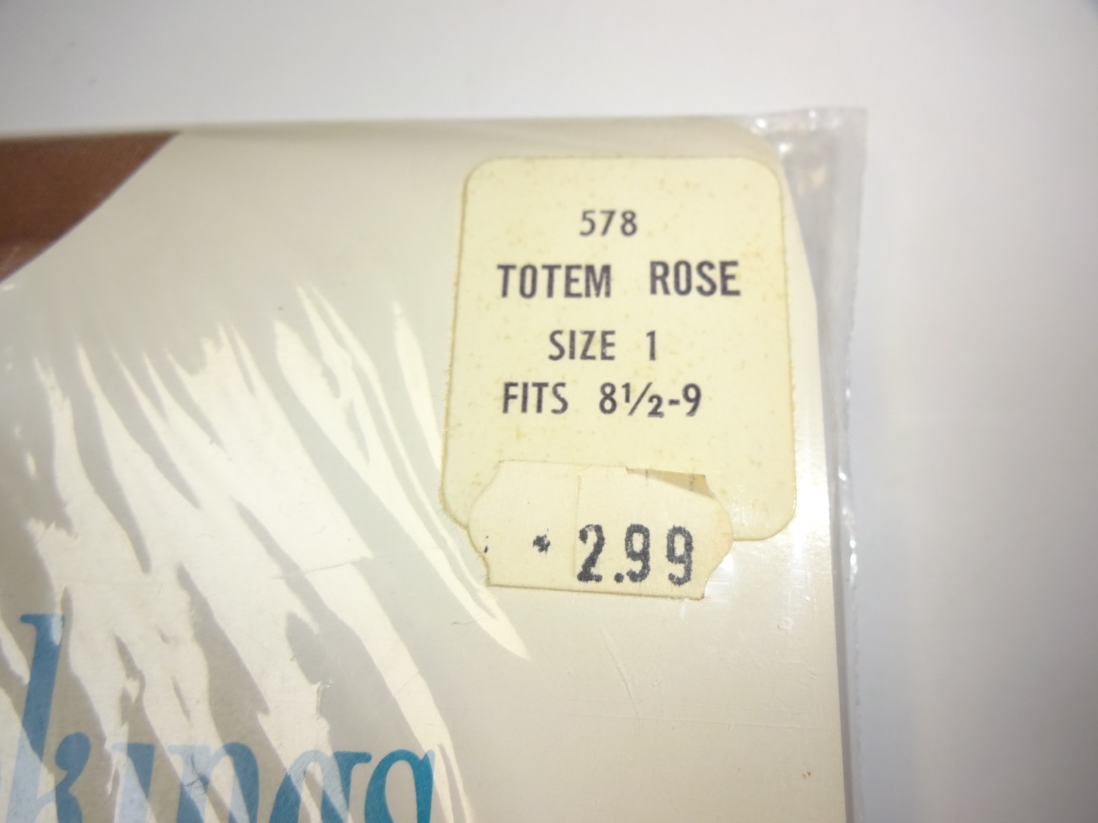 2 Pair Vintage Bon Marche Lycra Support Stockings Size 8 1/2 – 9 Totem Rose NOS