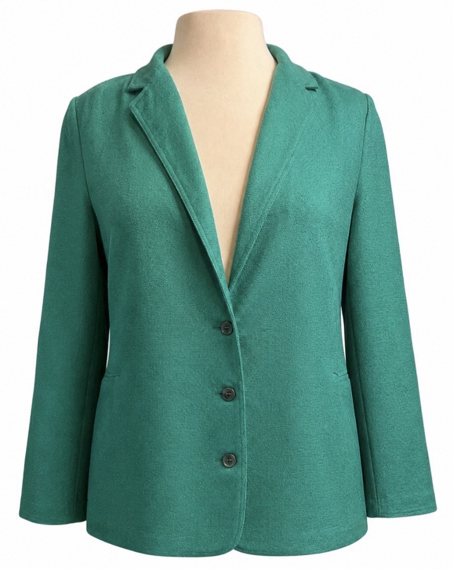 Vintage 1980s Teal Power Pantsuit Women’s Small CWT California