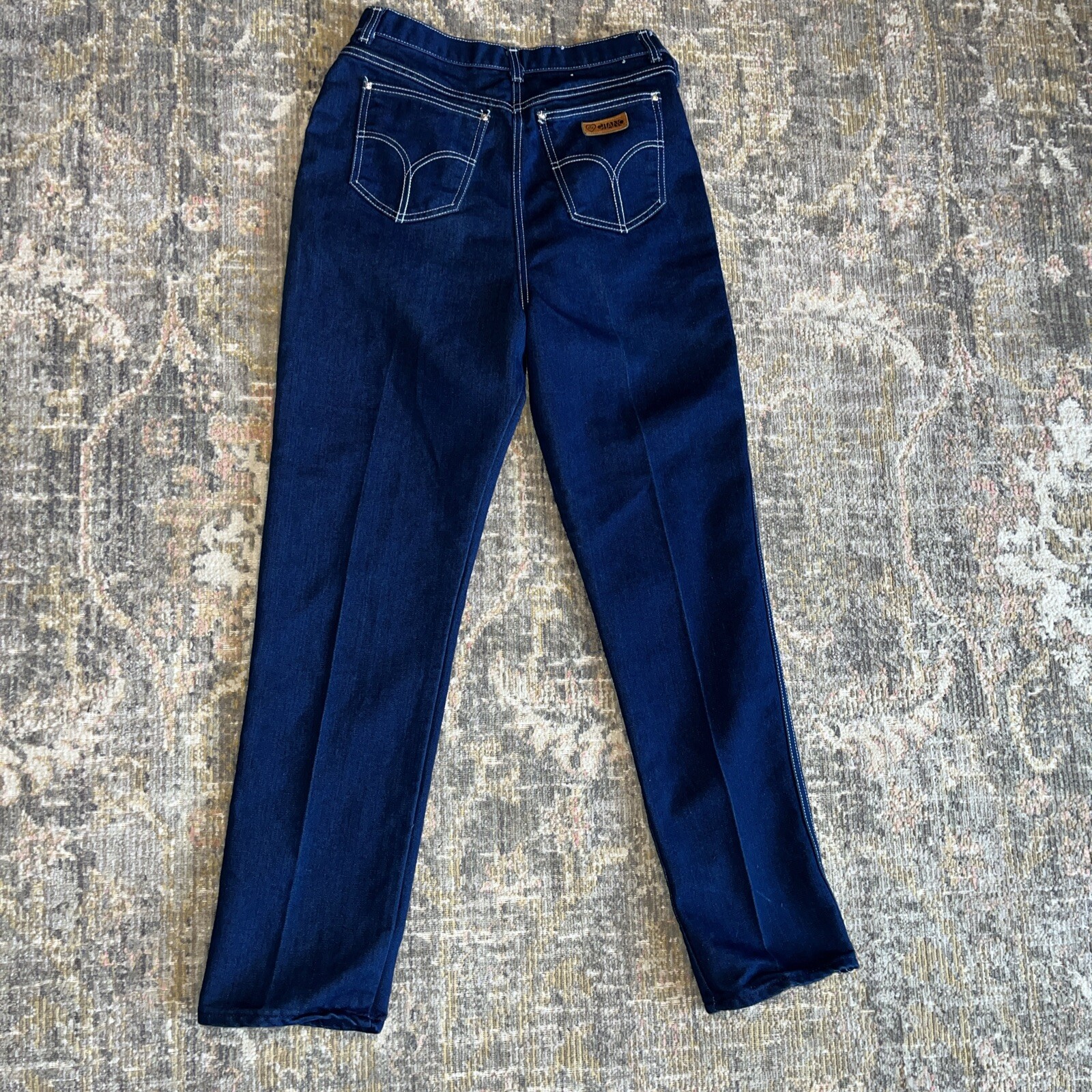 Vintage PS GITANO Jeans DARK Indigo- Not Faded Size 16 Made In BRAZIL Very Nice