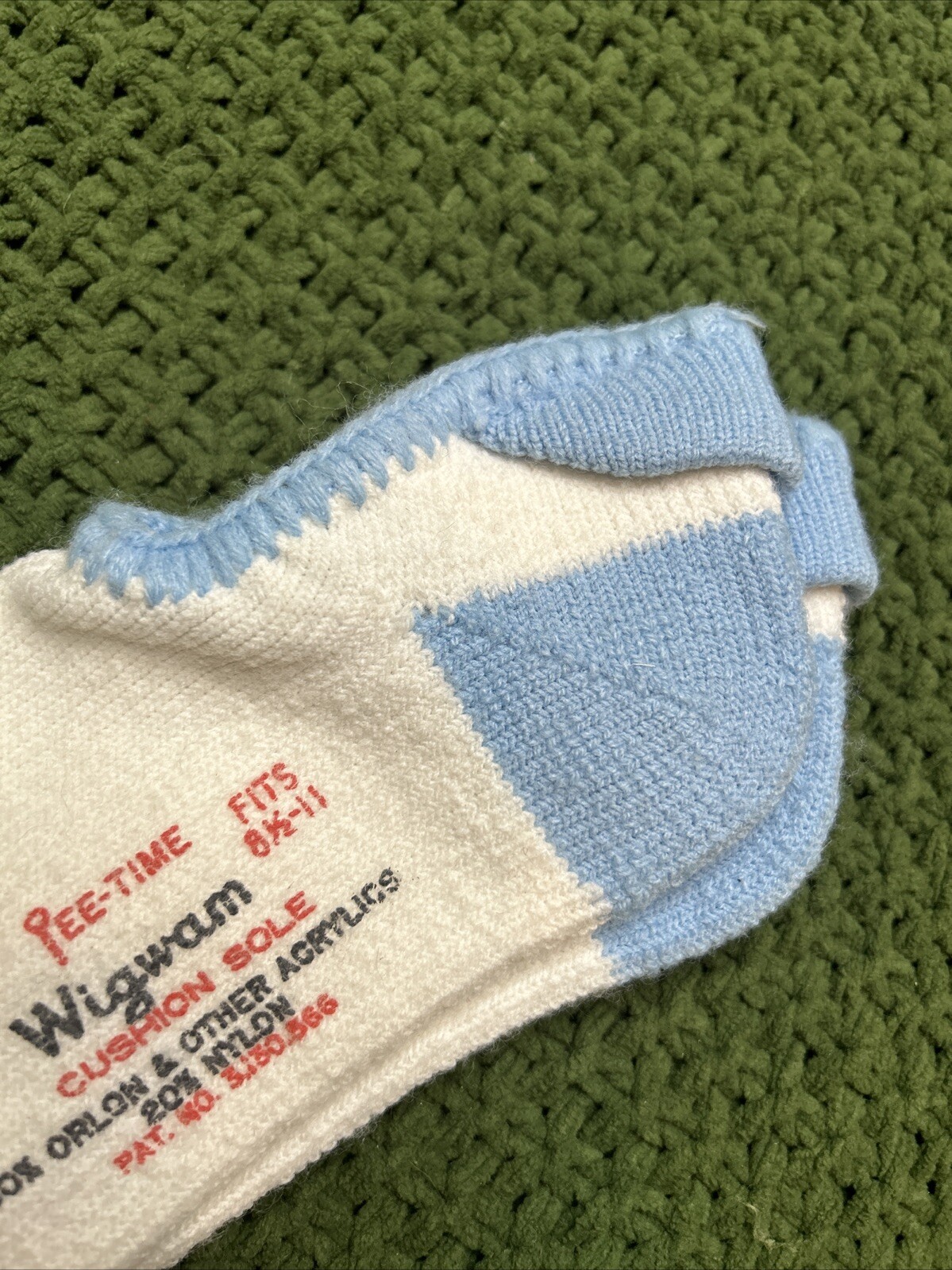 NOS VTG Wigwam Low Socks ankle 8.5-11 Orlon Nylon Acrylic Irregular 80&rsquo;s 90s