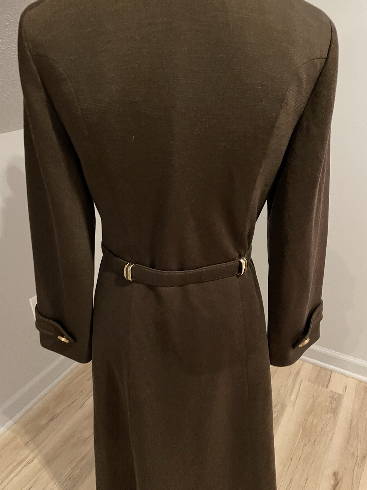 Vintage Count Romi All Weather Traveler Trench Coat Size 10 Chocolate Brown