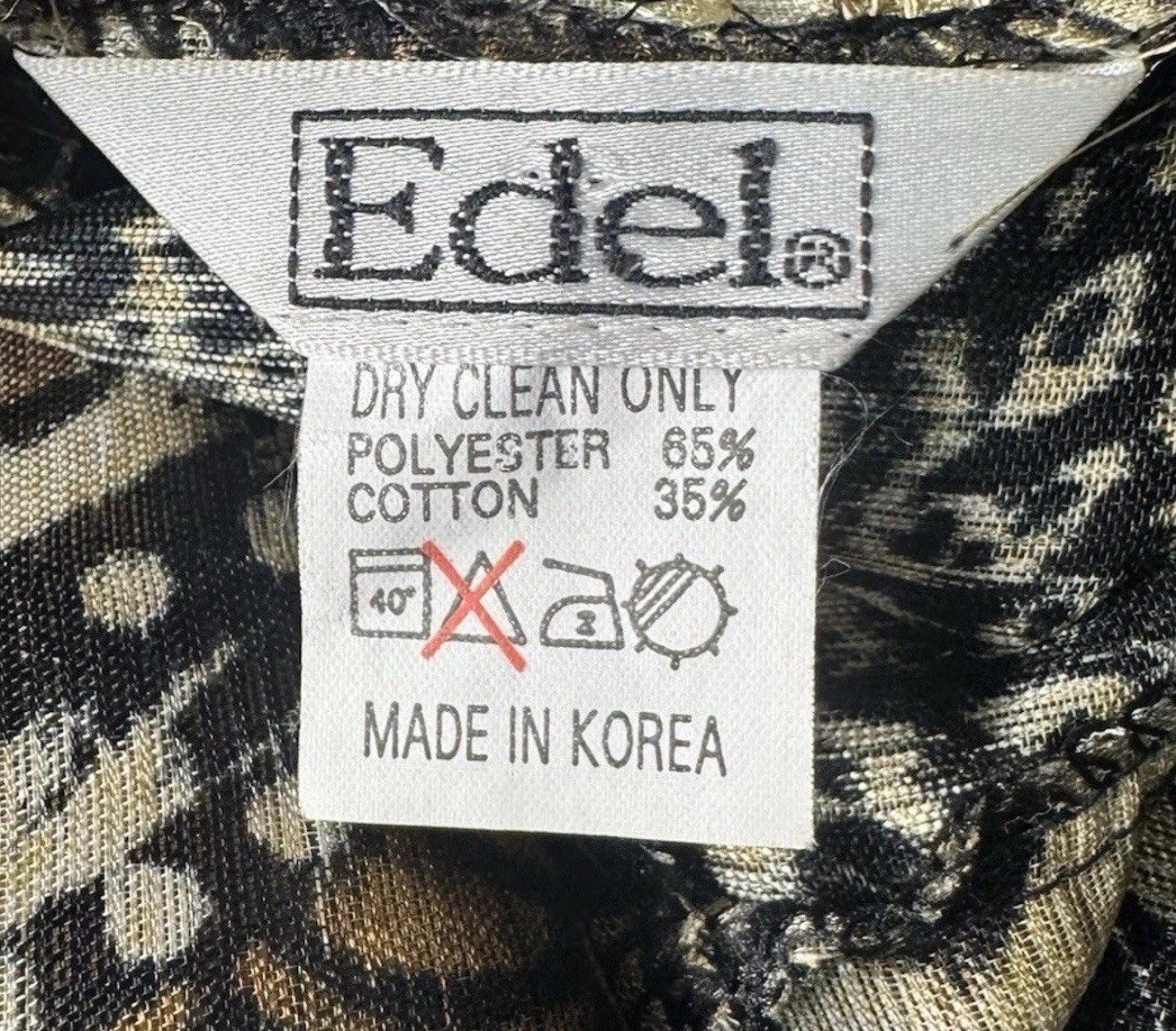 Edel Artsy Animal Print Long Statement Duster Cardigan Vintage Eclectic Boho OS