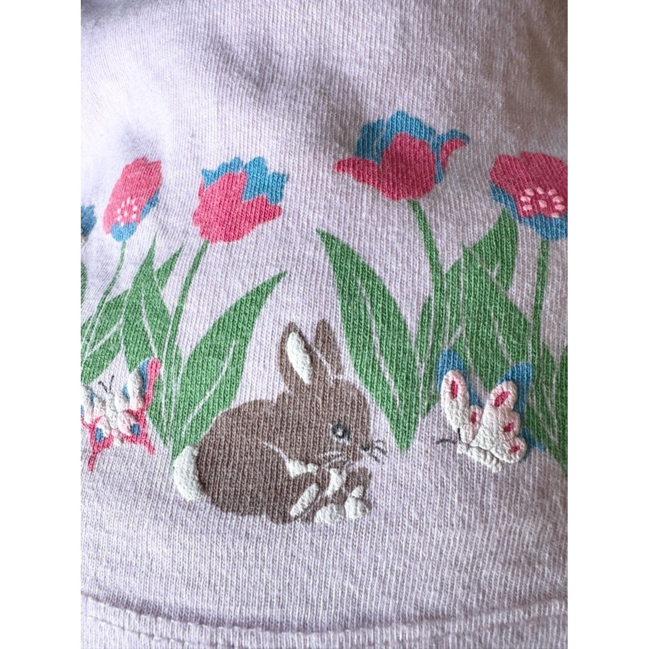 80&rsquo;s Vintage Spumoni Puff Print Collared T-Shirt Medium Easter Spring Animals