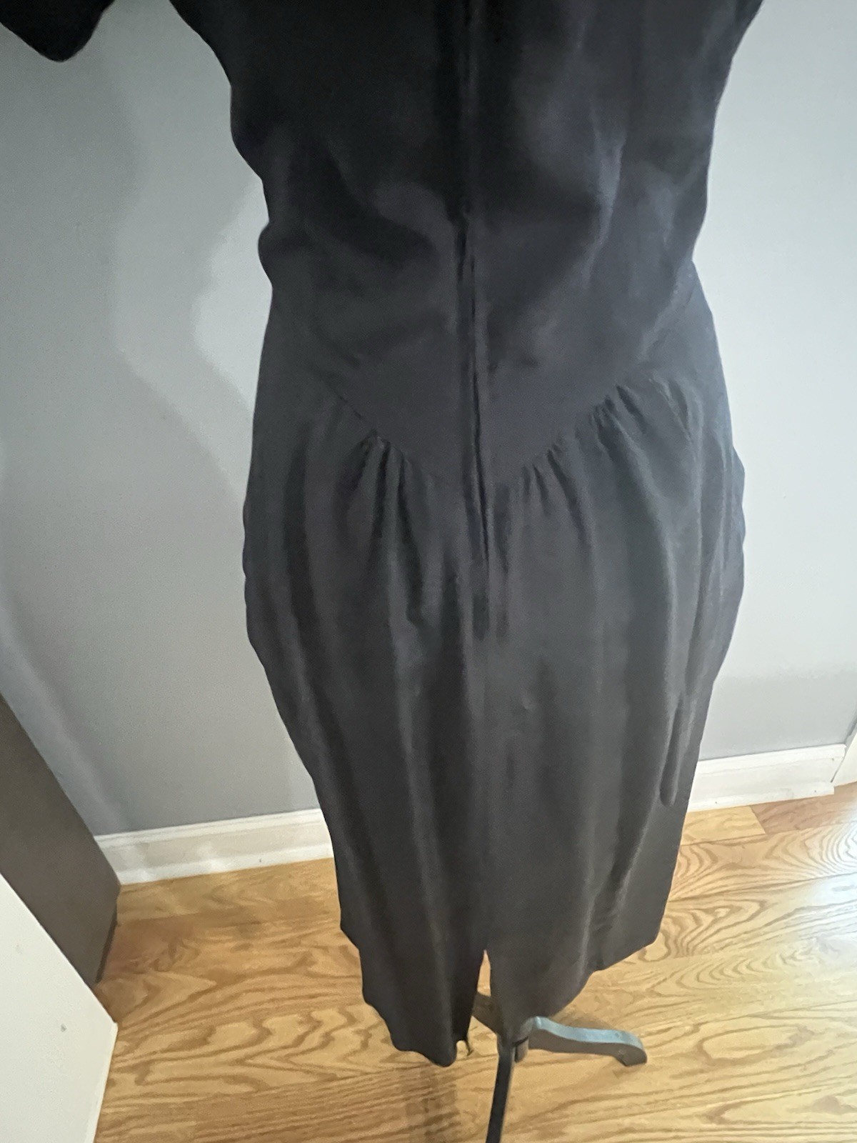 Women&rsquo;s Vintage Dress Size 5/6 Renditions New York Black Rayon Made in USA 80’s