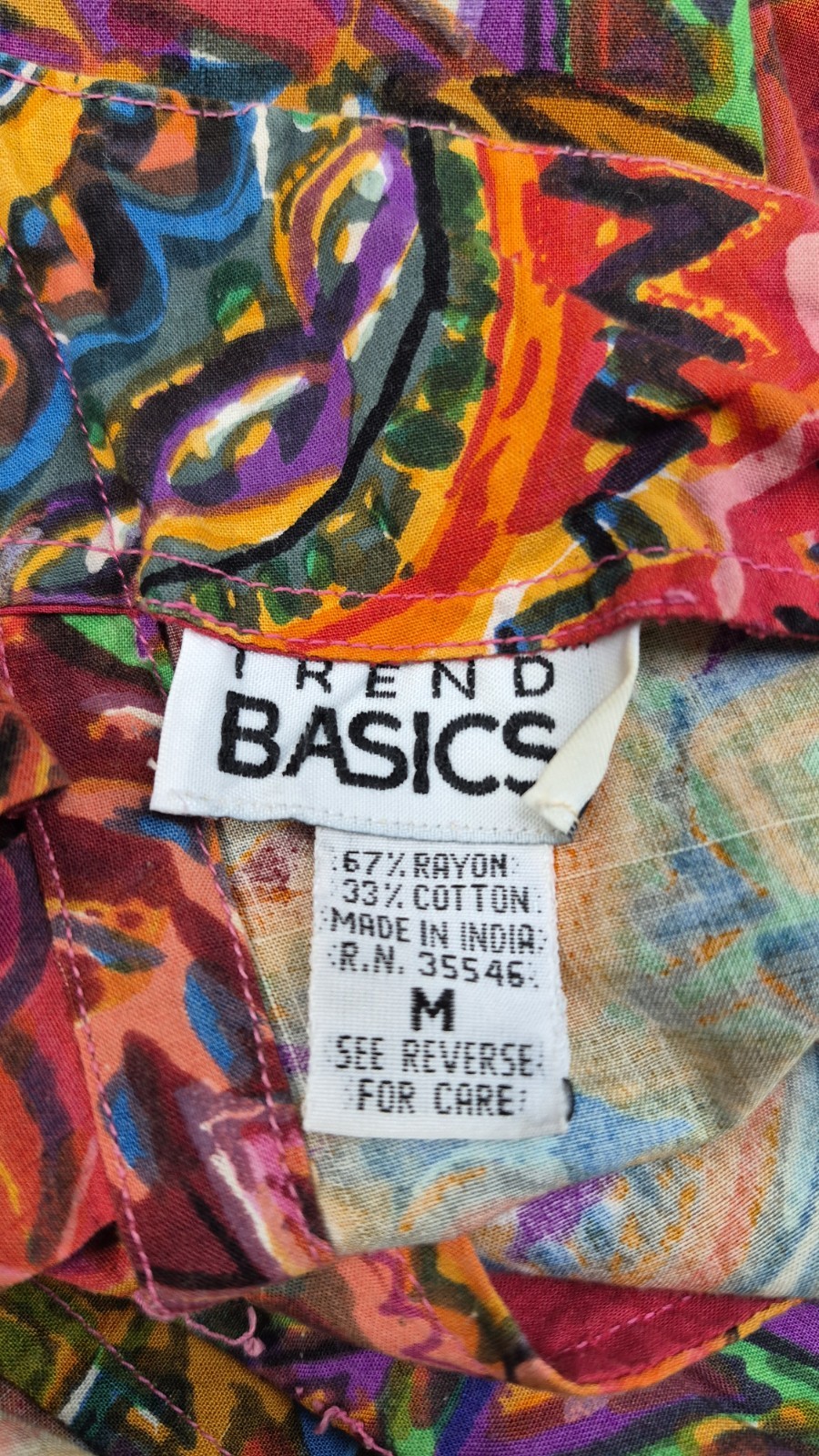 Vintage 1990s TREND BASICS Paisley Floral Romper Criss Cross Back – Size S – EUC