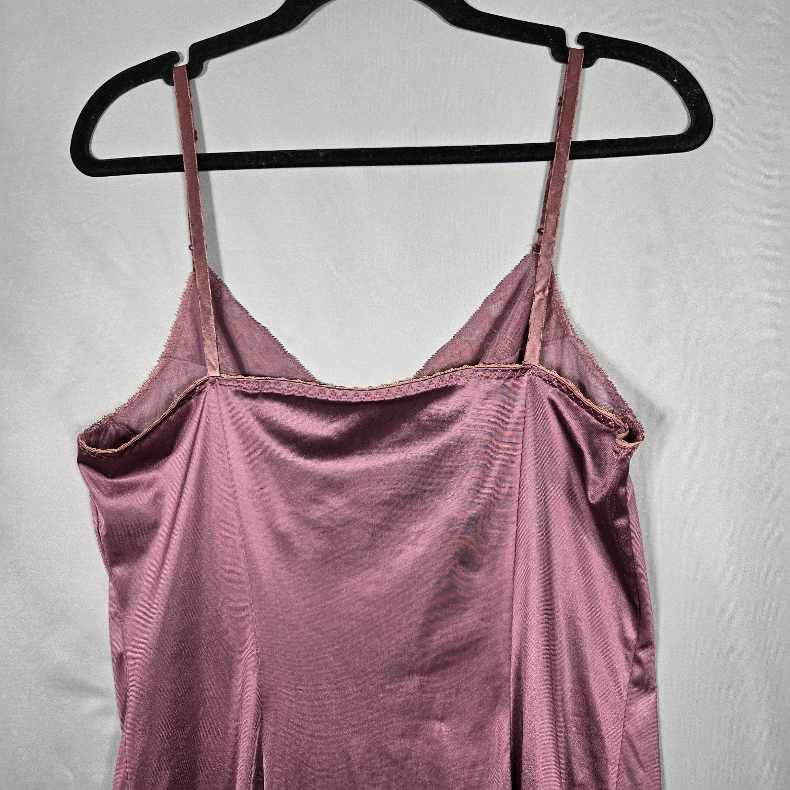 Vtg Vassarette Underneath It All Bodysuit 36 Dusty Rose Lace USA Boho Coquette