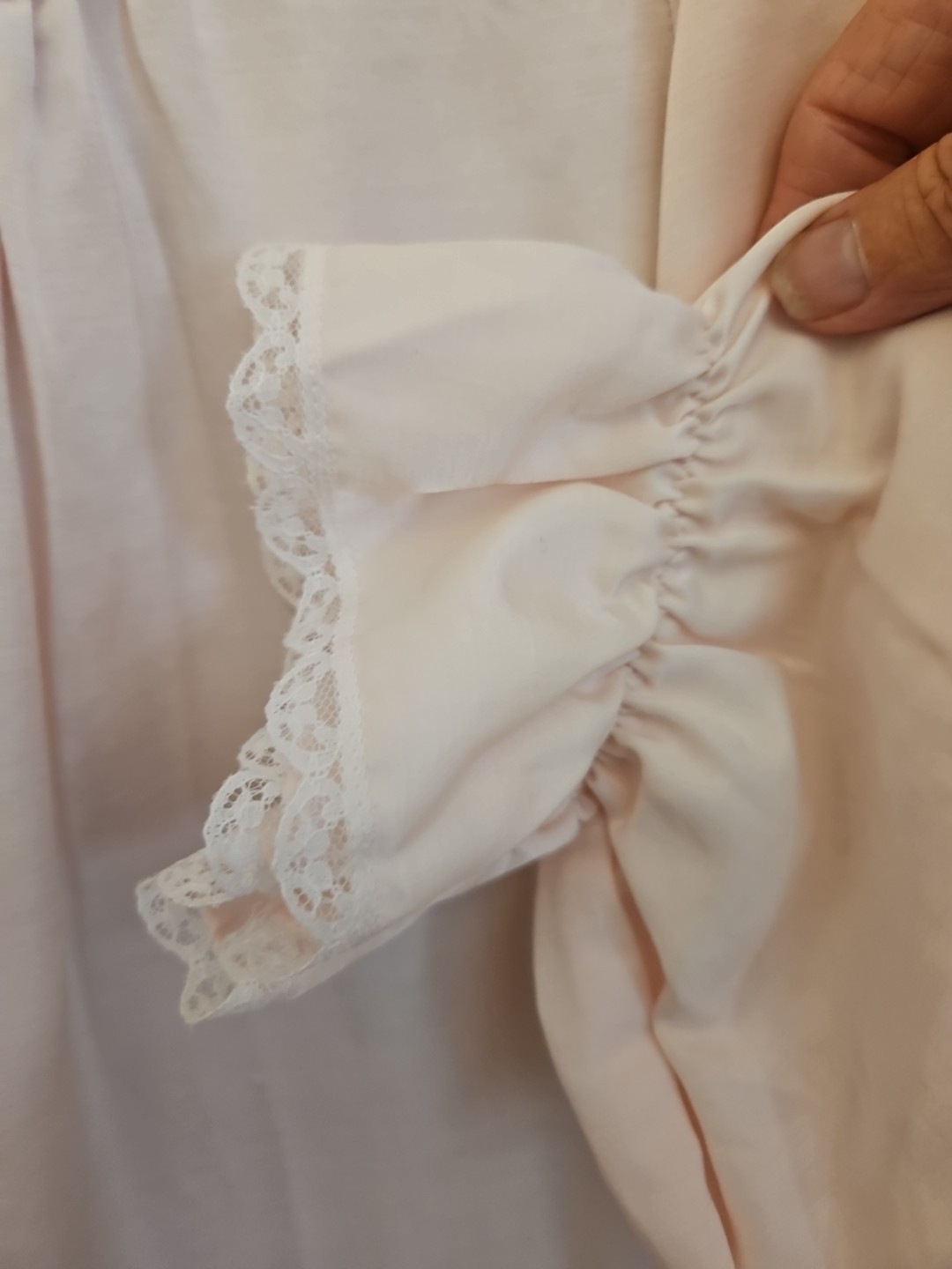 Vintage Cachet Size Large (16-18) Long Pink Embroidered Nightgown