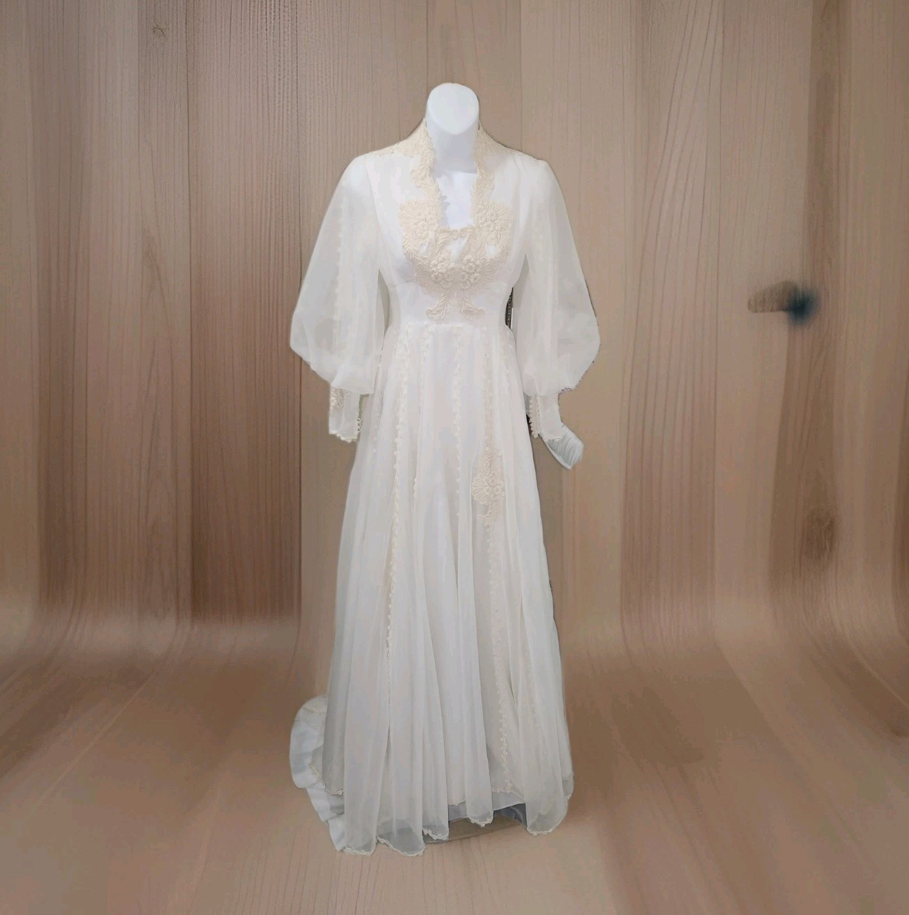 Vintage Alfred Angelo by Edythe Vincent Wedding Gown*szXS(measurements given)