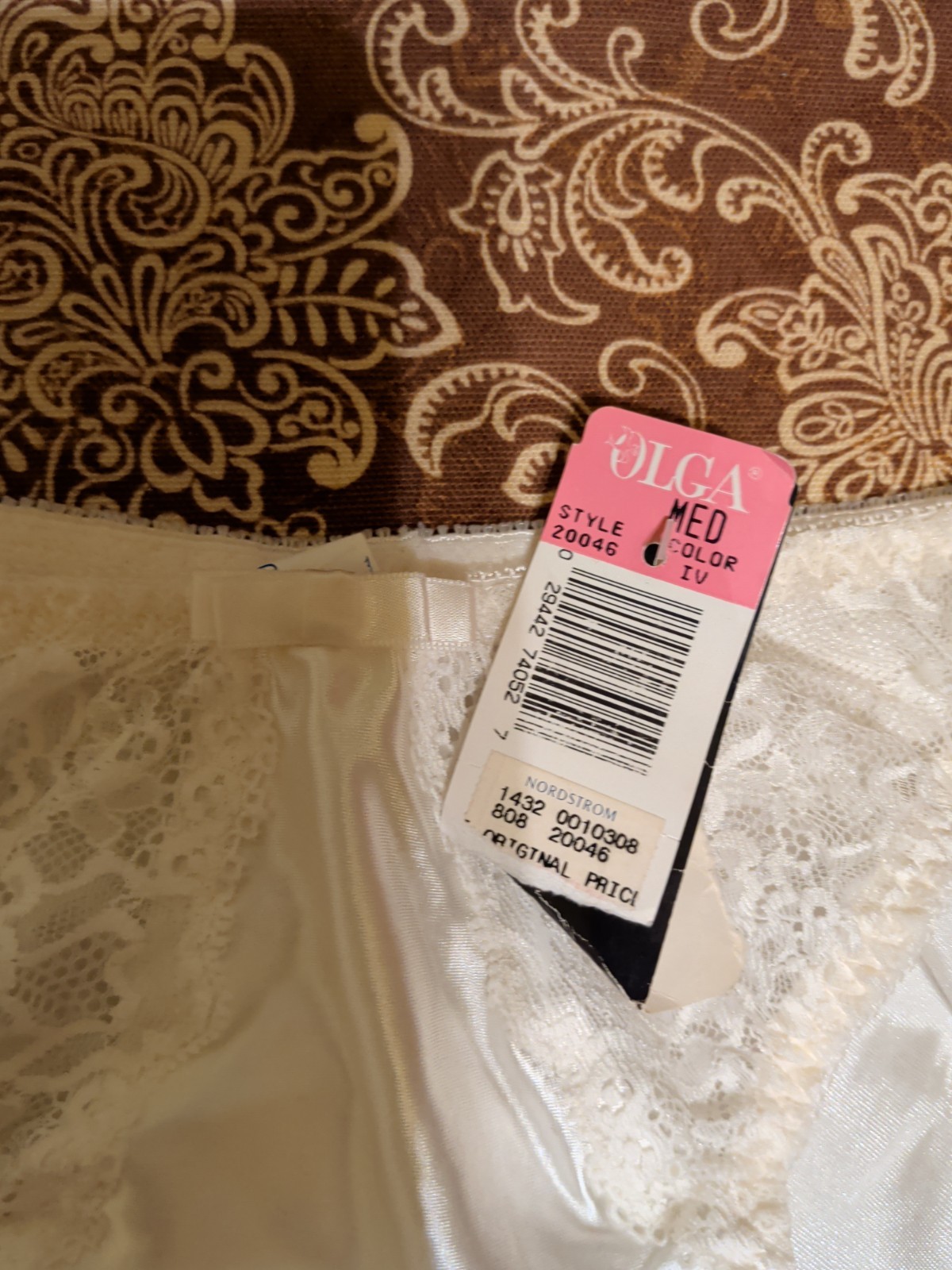 Vintage Olga Satin Brief Panties Size Medium