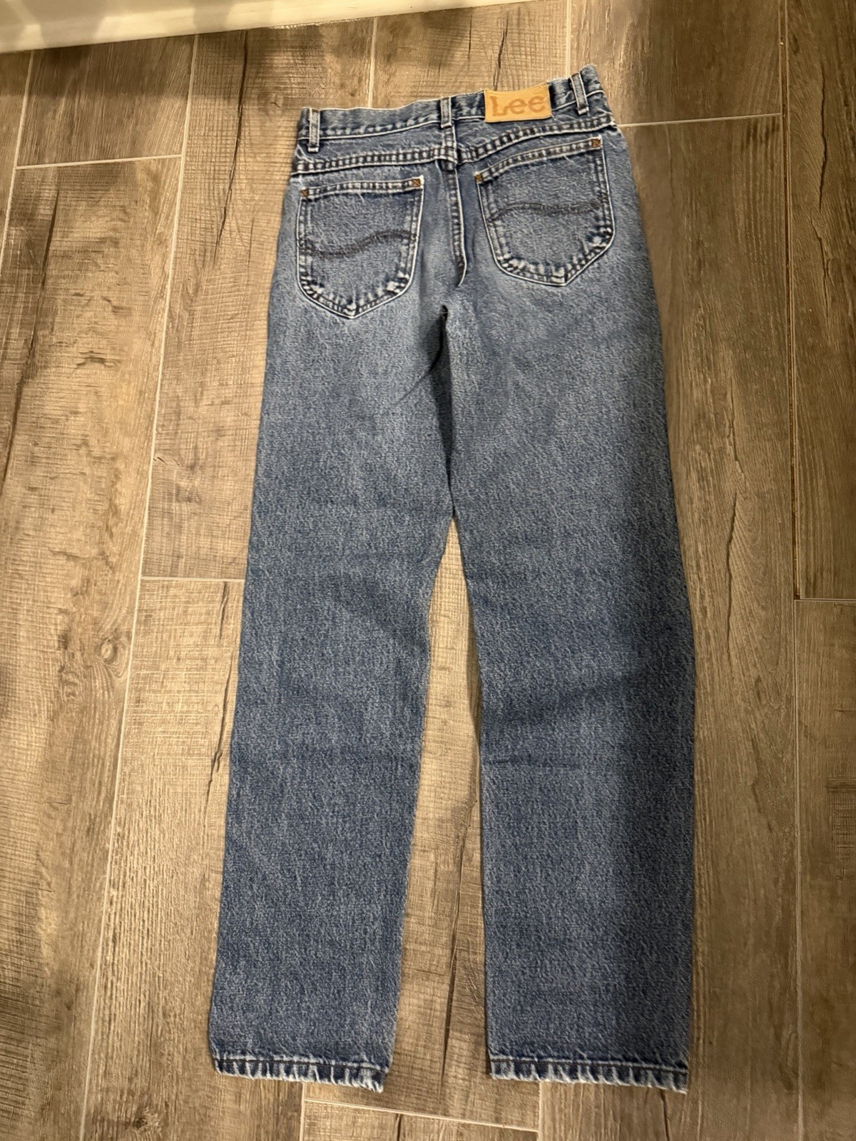 Lee Vintage Medium Wash Women Jeans 5 Pockets 28×32 Regular Fit Straight Leg
