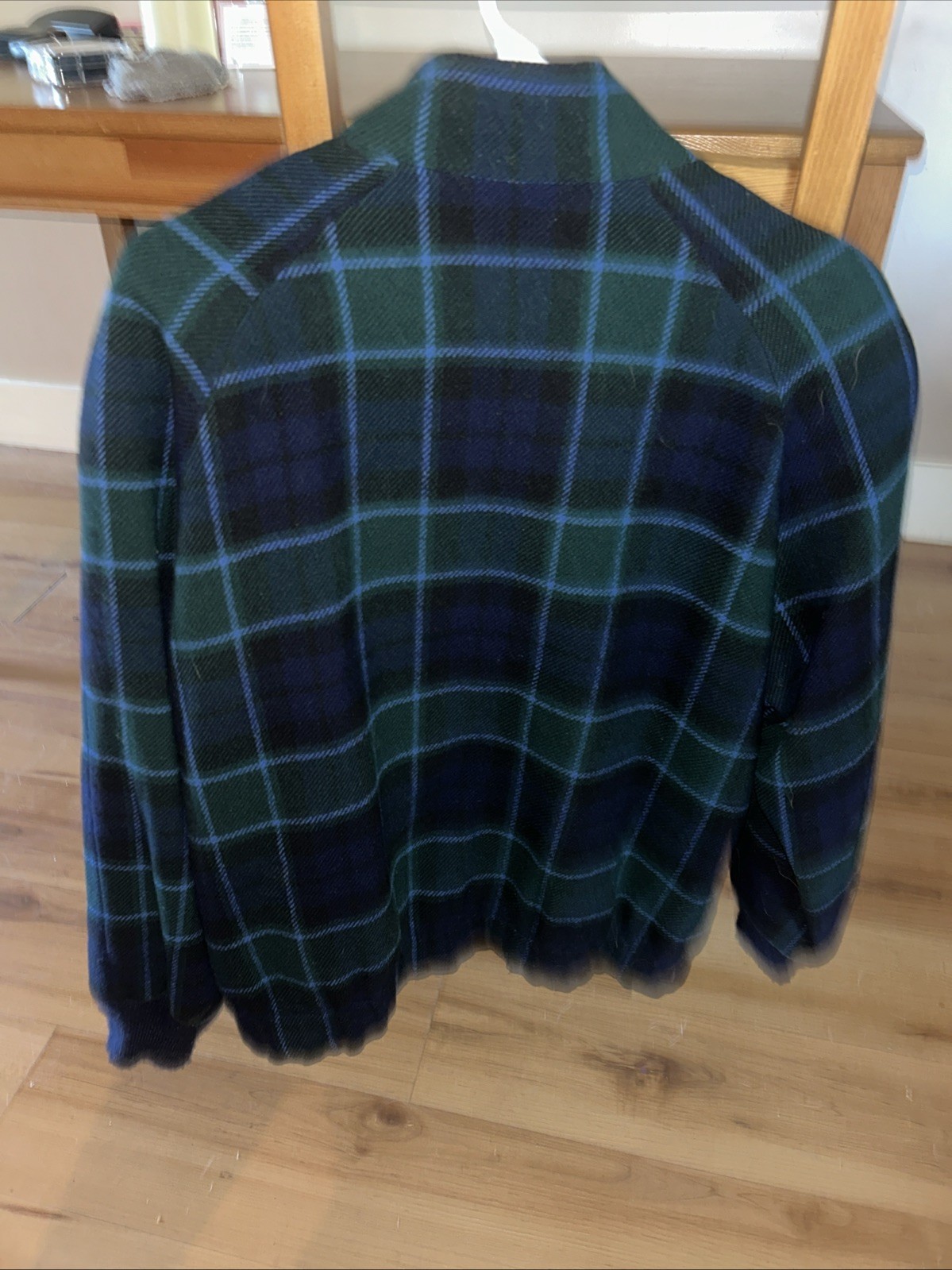 Vintage Pendleton Classic Plaid Women&rsquo;s Small Full Zip Wool Jacket Shoulder Pads