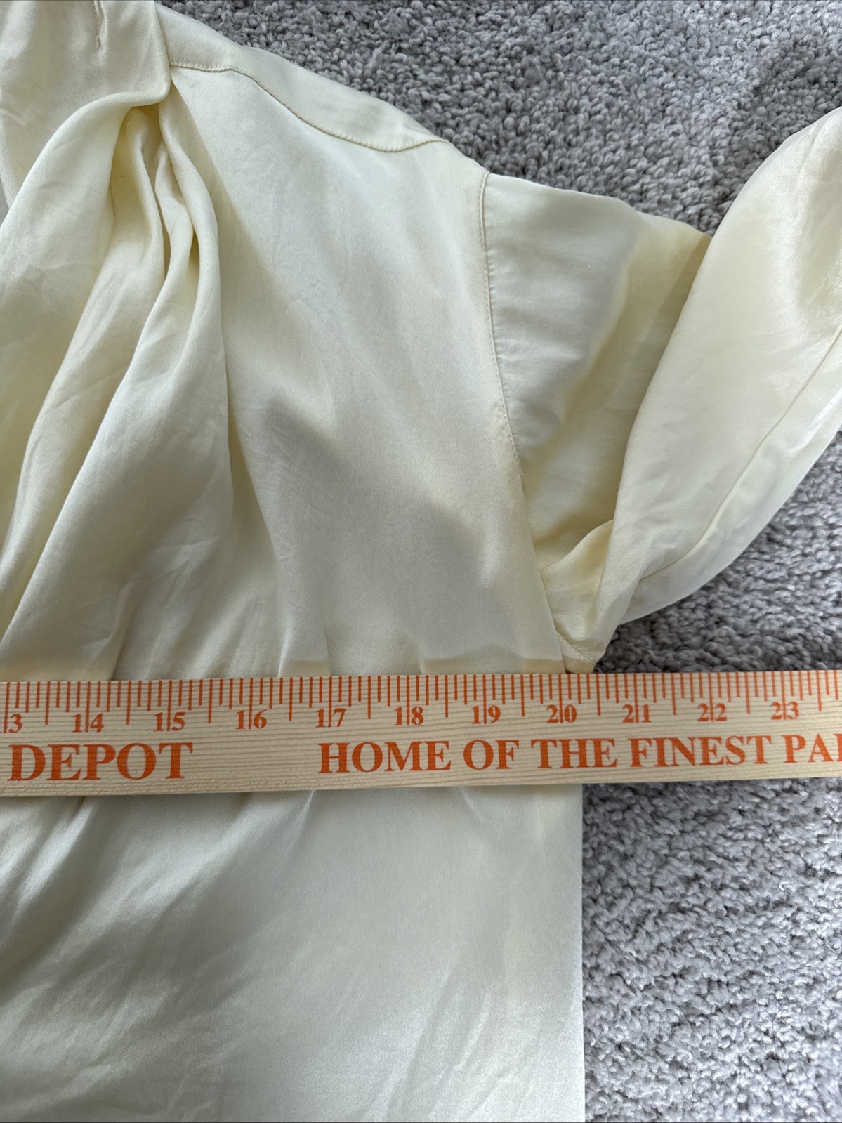Vintage Alexandria 100% Silk Blouse Cream Ivory Size 6 Luxury Longsleeve