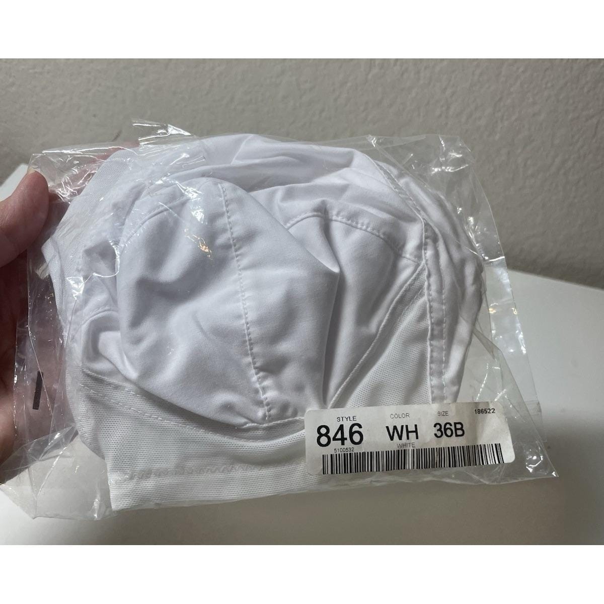 Retro Vtg NOS White Exquisite Form Pointy Bullet Bra 36 B Pinup Girl NIP New
