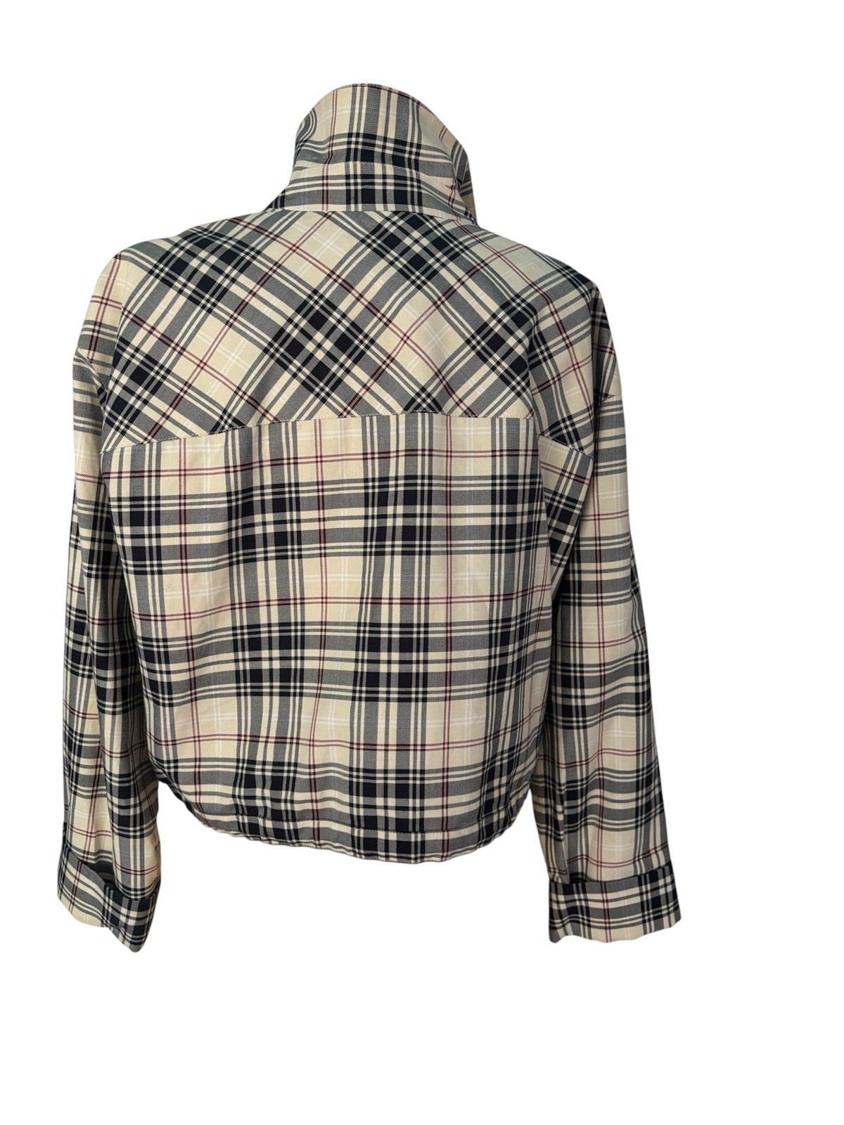 Vintage EMANUEL UNGARO plaid Jacket Windbreaker 1990s Size 8