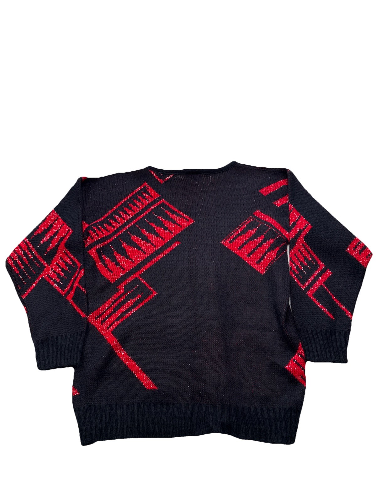 Vintage 80s-90’s Geometric Pattern Knit Sweater Women Size:Medium No Tags