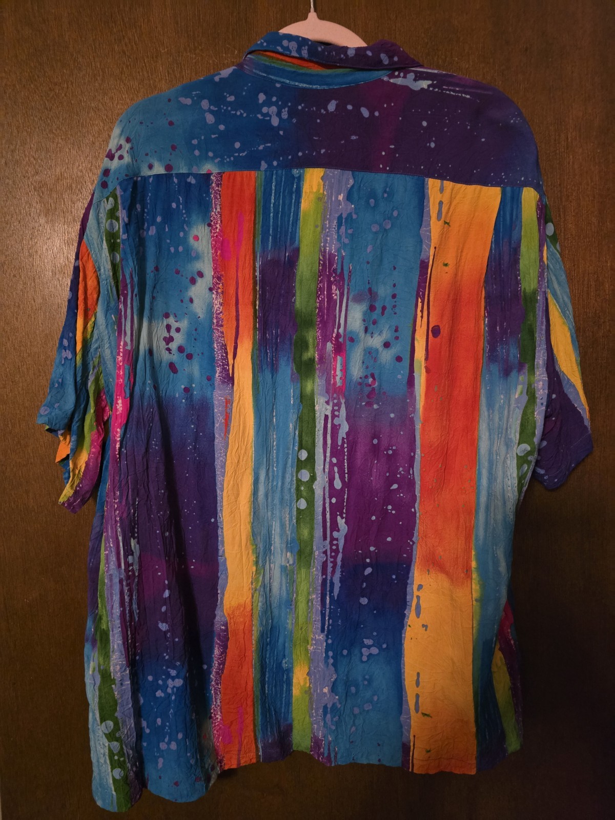 VINTAGE 1980s JAMS WORLD WOMEN&rsquo;S XL SS 100% RAYON SHIRT