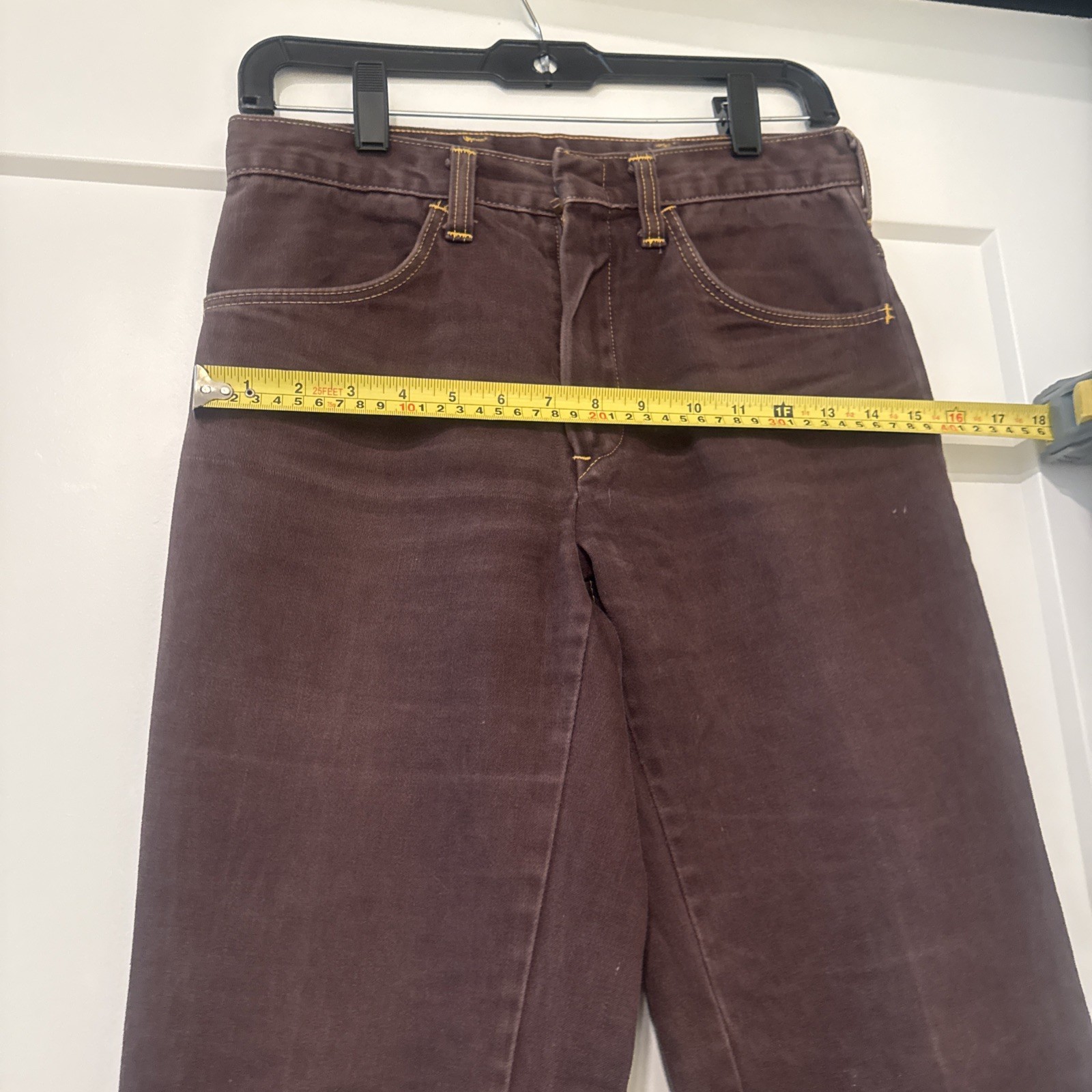 Vintage Brown Flare Leg Pants/Jeans See Description