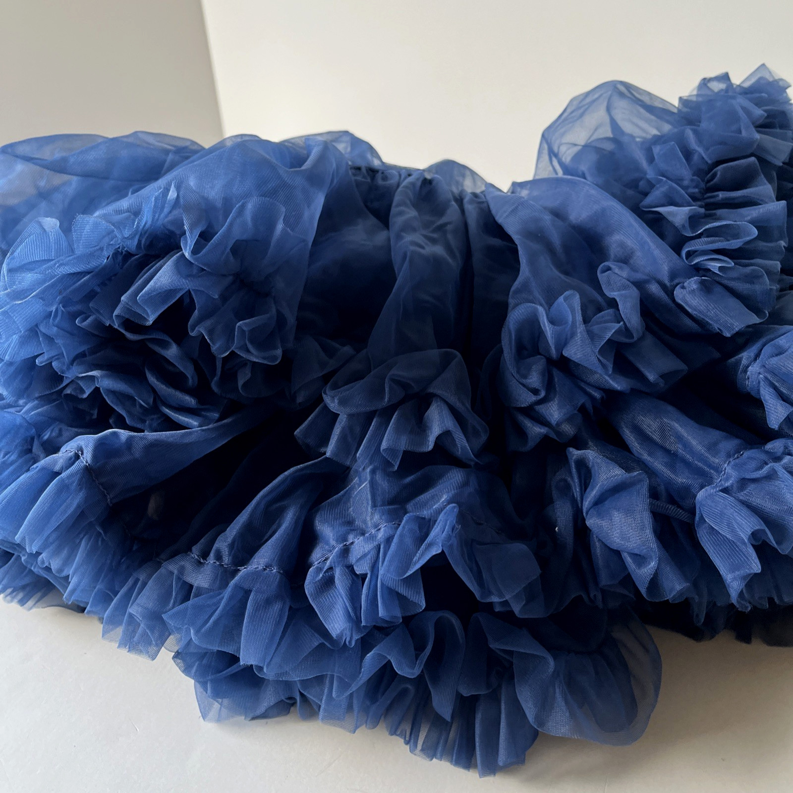 Malco Modes Blue Nylon Petticoat Square Dance 20&Prime;Lng Vintage Ultra Feminine~Soft