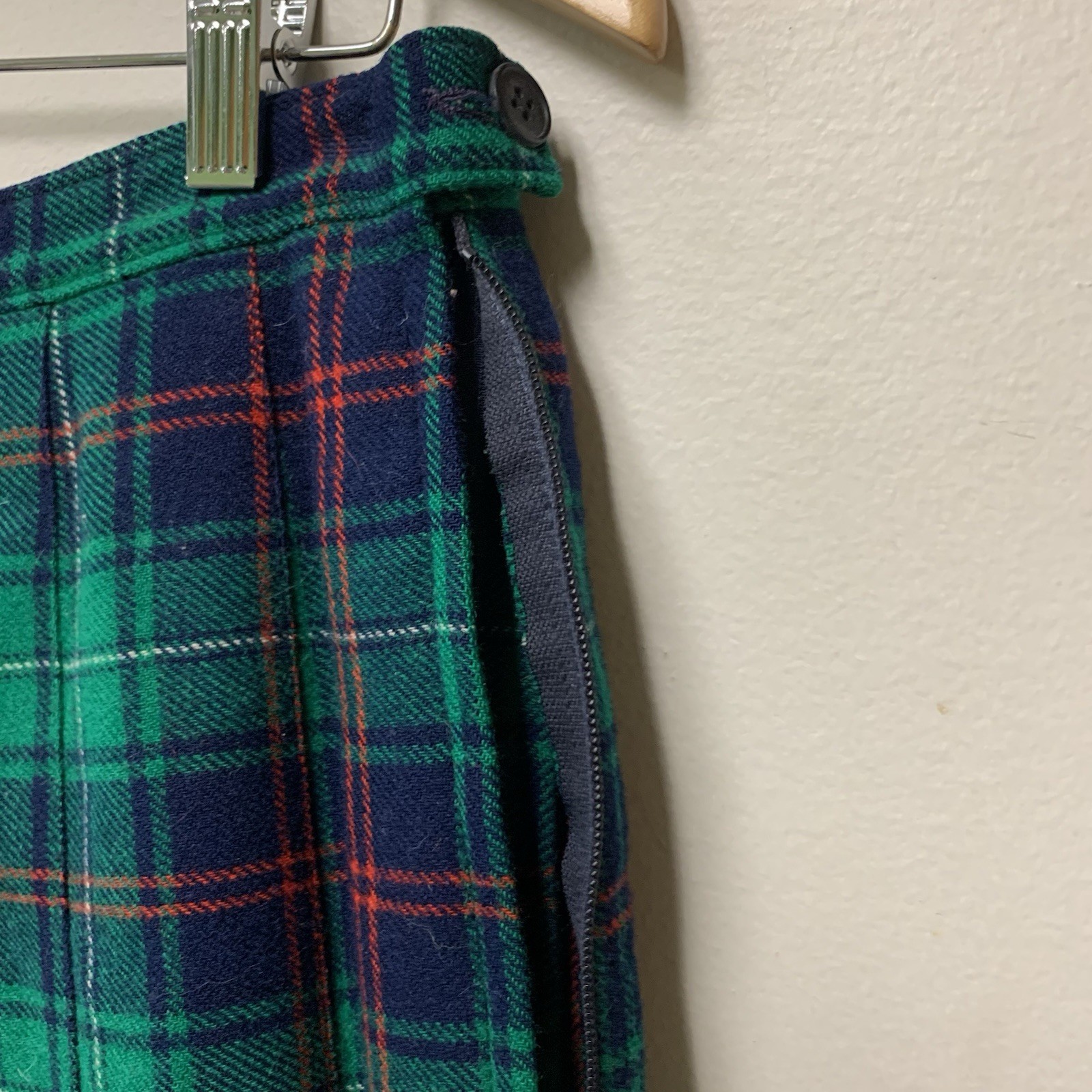 Pendleton Women’s 16 Skirt Pleated Plaid Tartan Vintage Wool 30” Waist