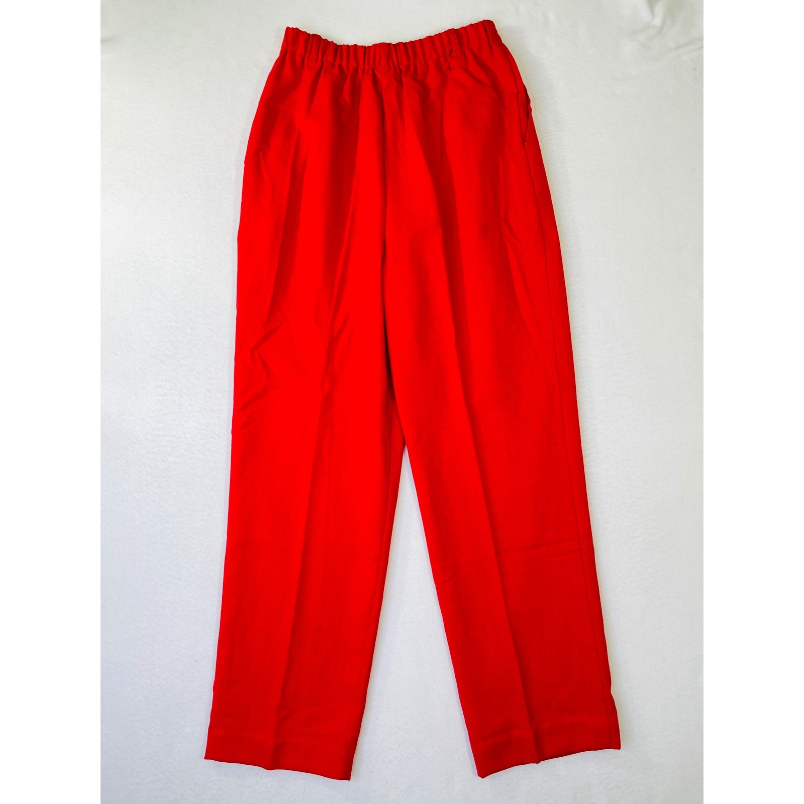 Koret Vintage Red Pleated High Waisted Dress Pants Made in USA Womens Size 10