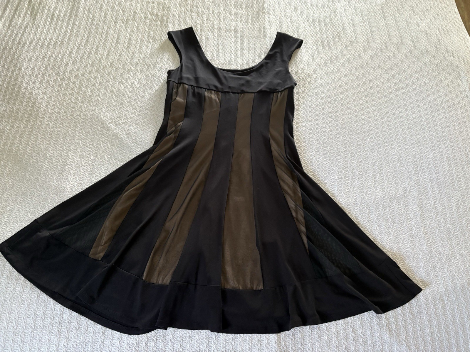 Vintage 90s Sheer Mesh Stripes Mini Slip Dress Whimsy Goth Boho Baby Doll Circus