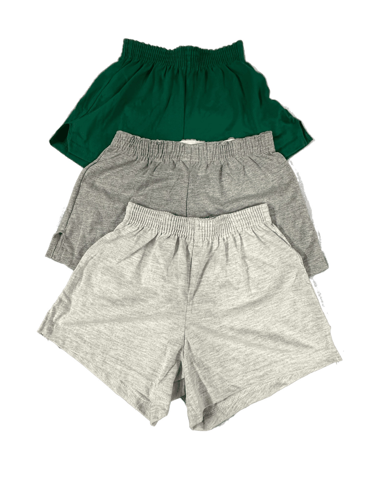 Vtg Eagle USA Womens Shorts Lot of 3 Size XS Green Gray Gym Athletic 100% Cotton