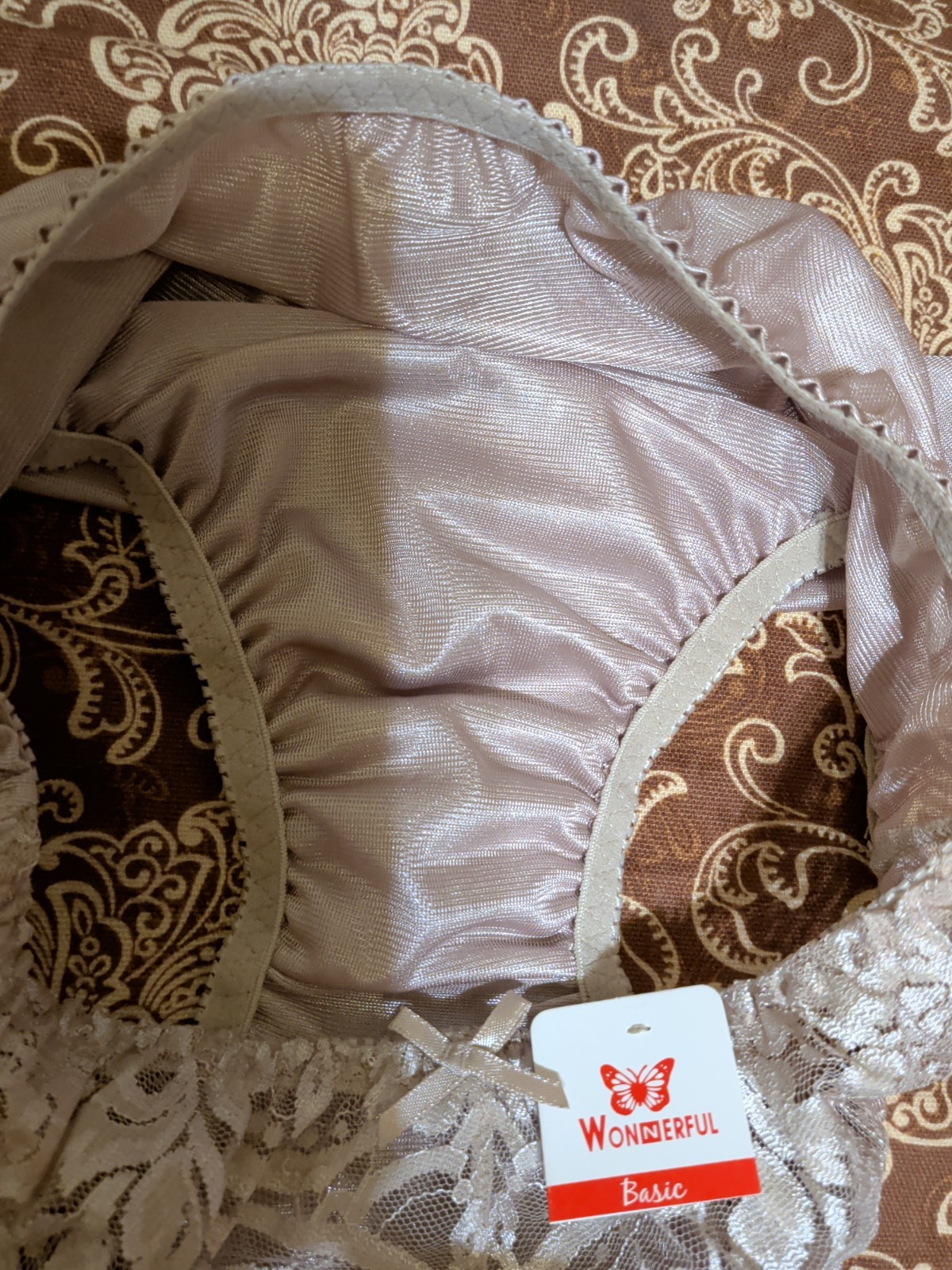 Vtg Satin Brief Panties Size S/M