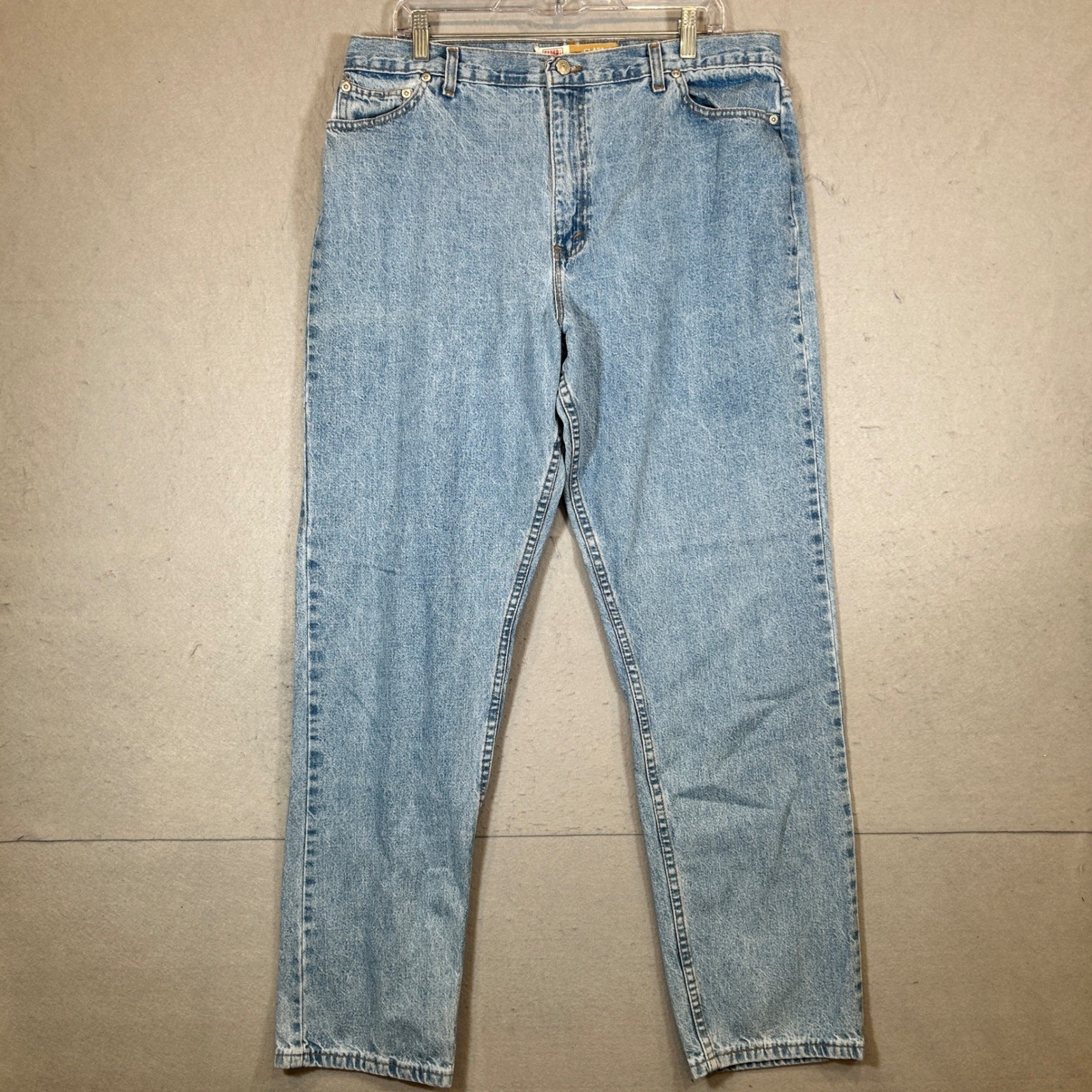 Vintage Faded Glory Jeans Womens 18T Light Wash Denim Straight Leg Made in Usa