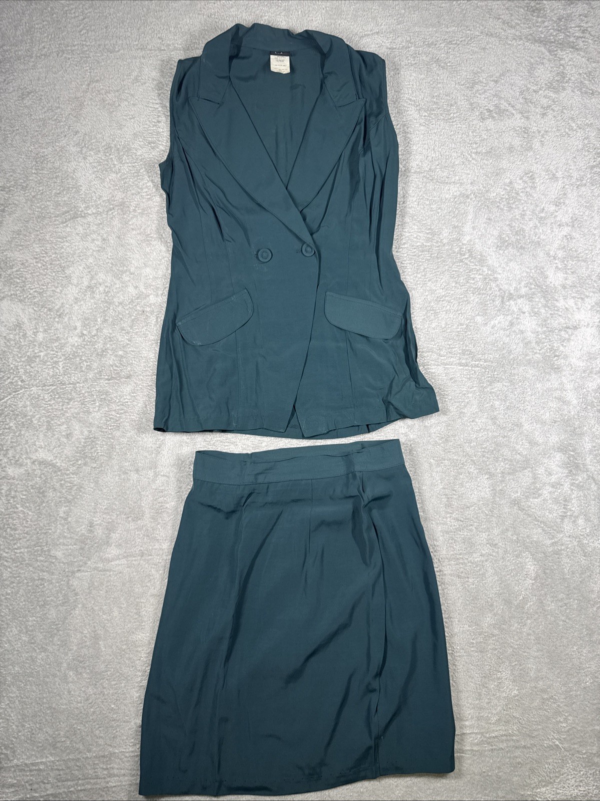 Vintage Judy Knapp Women’s Blazer And Skirt Set Vest Size Large Skirt Size 11