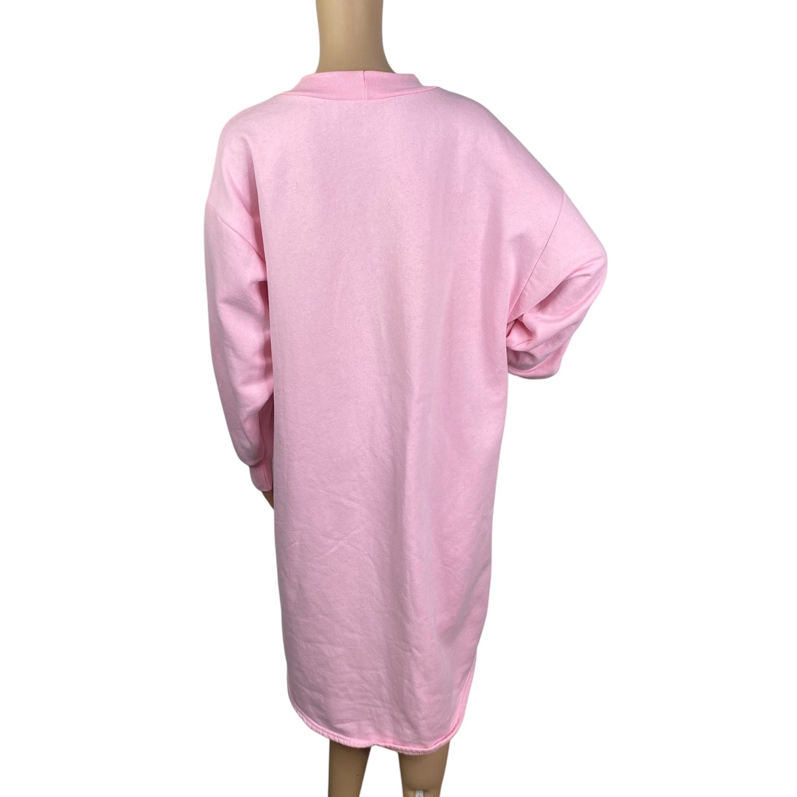 Vtg 1997 Artisans Sunschein Designs Sheep Shirt Pink Novelty Nightgown SZ L/XL
