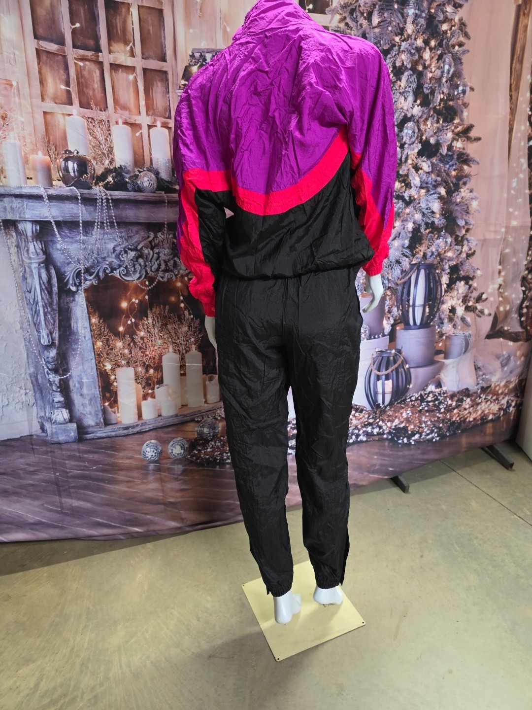 Vintage Nike 80s Neon Colorblock Jacket and Pants Track Suit Size Large New/tag
