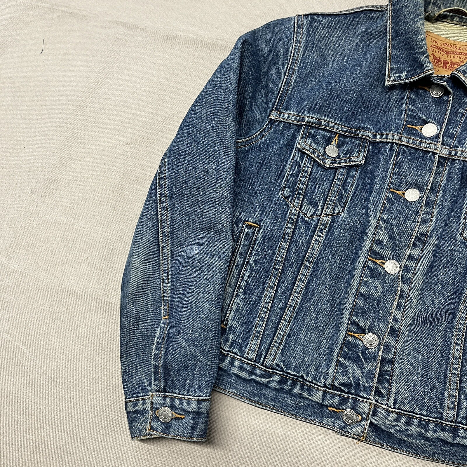 Vintage Levis Jacket 77716-4837 Womens Petite Student Jacket Sz S 2001