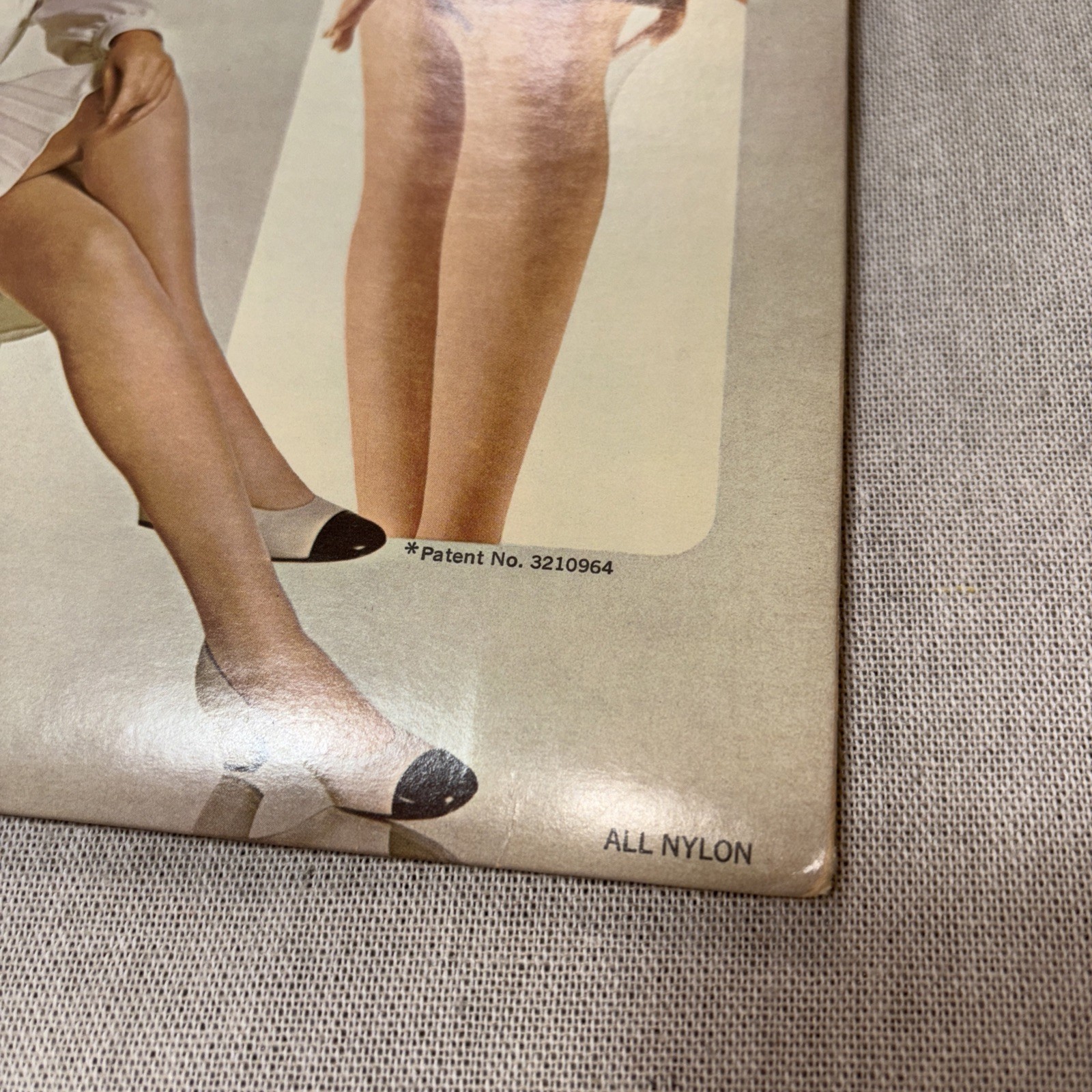 Vintage Sears Cling-Alon Daytime Sheer Stockings Mesh Knit Gray Size B 10-11
